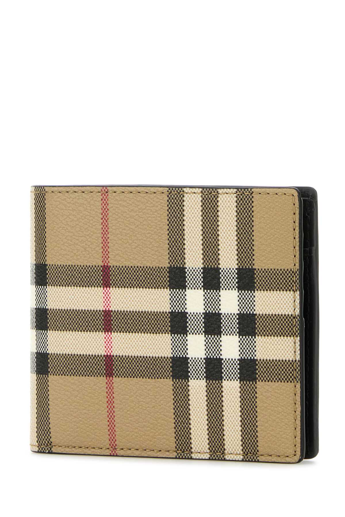 Burberry All-over Check Printed Bi-fold Wallet In Multi