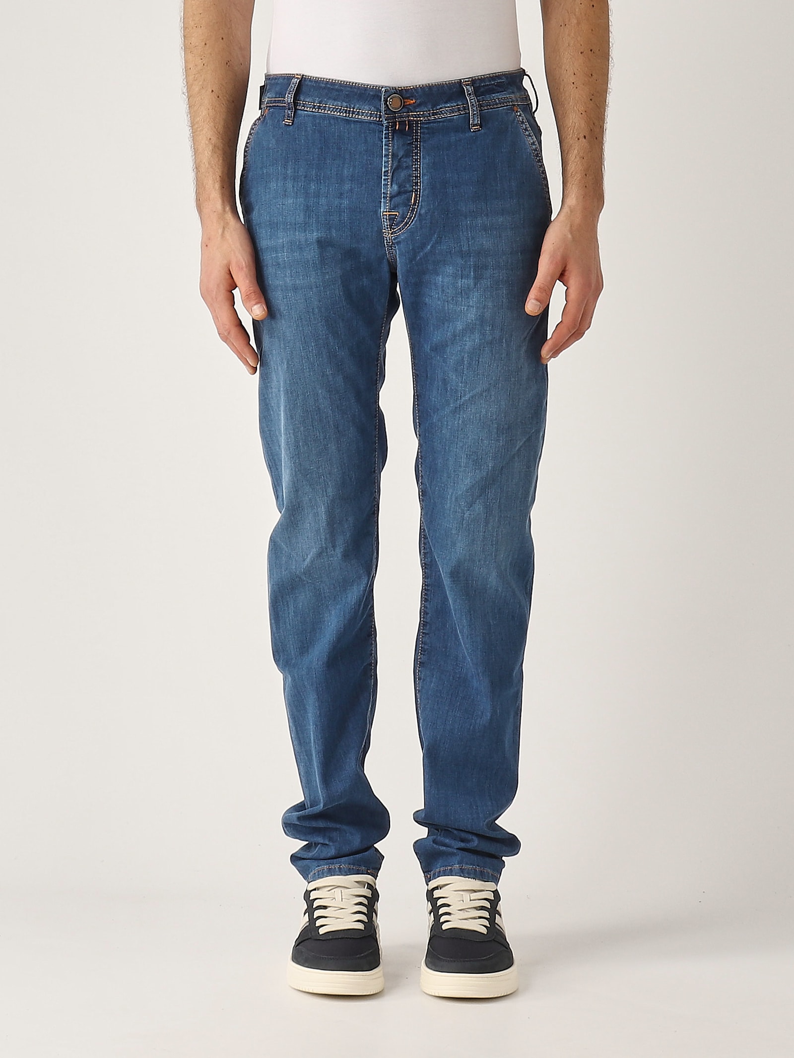Jacob Cohen Lenny 5 Tasche Slim Fit Denim Stretch oz 8 Jeans In Blue