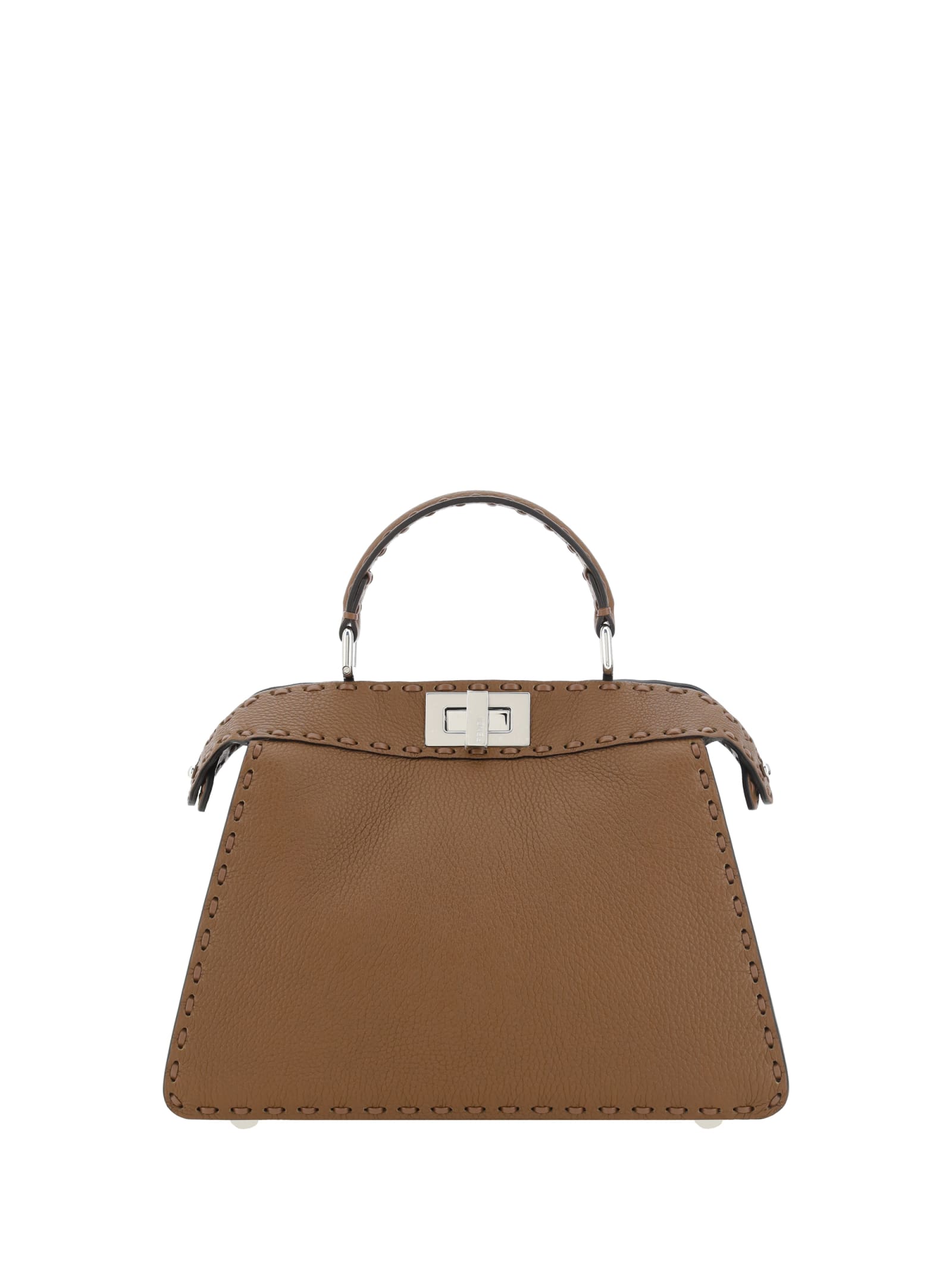 Fendi Peekaboo Handbag In Brown