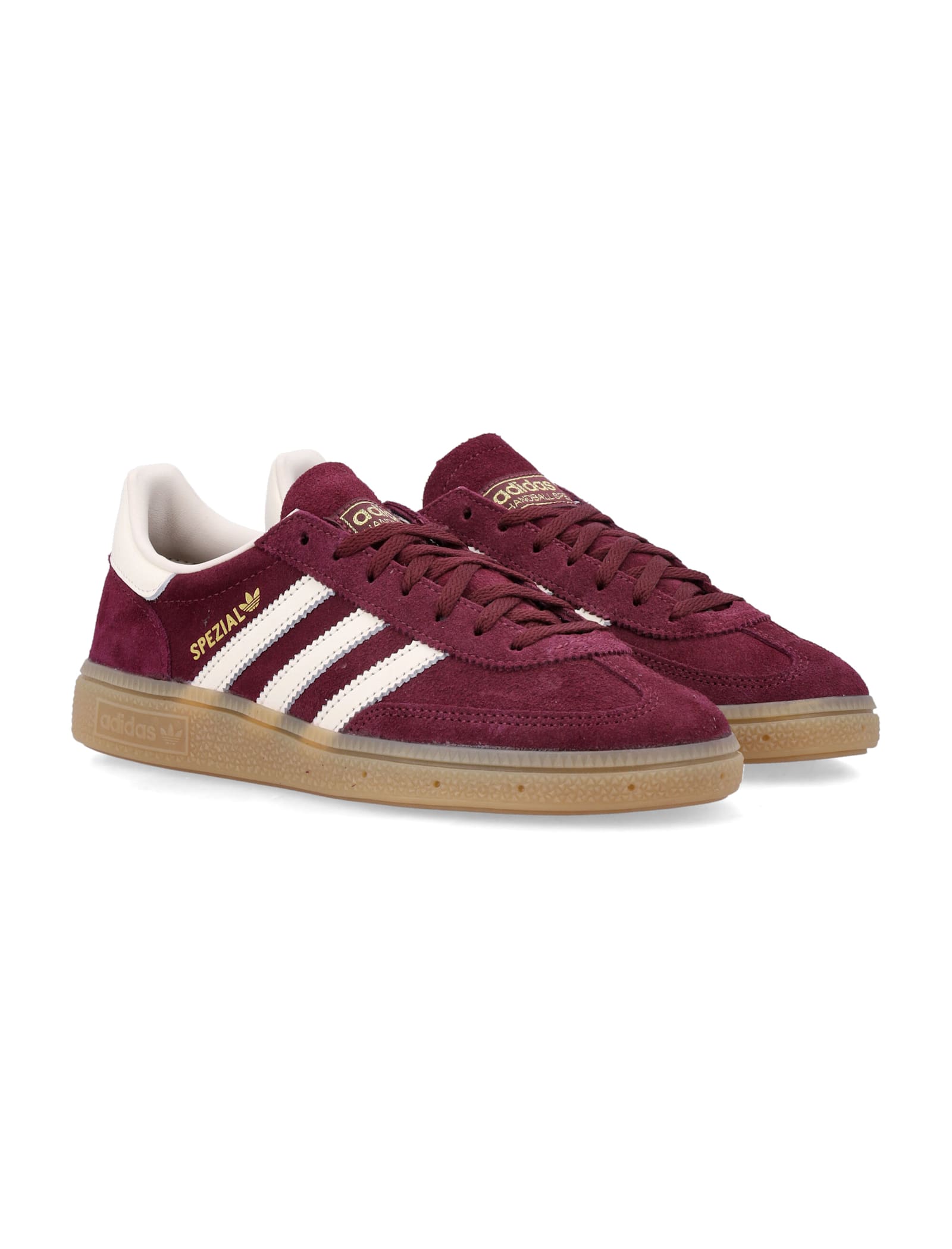 Adidas Originals Maroon Handball Spezial Womans Sneakers In Brown