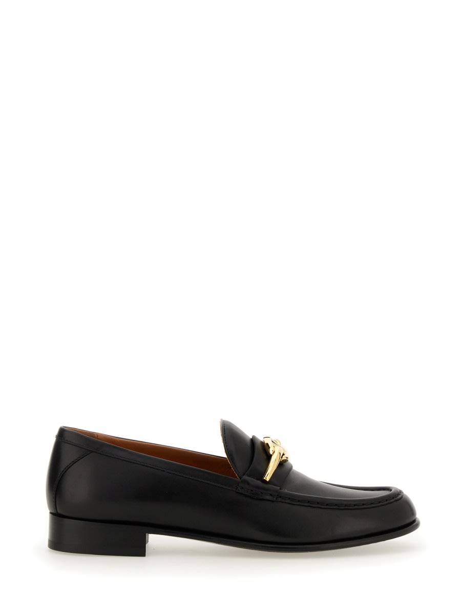 Shop Valentino Moccasin Vlogo The Bold Edition In Black