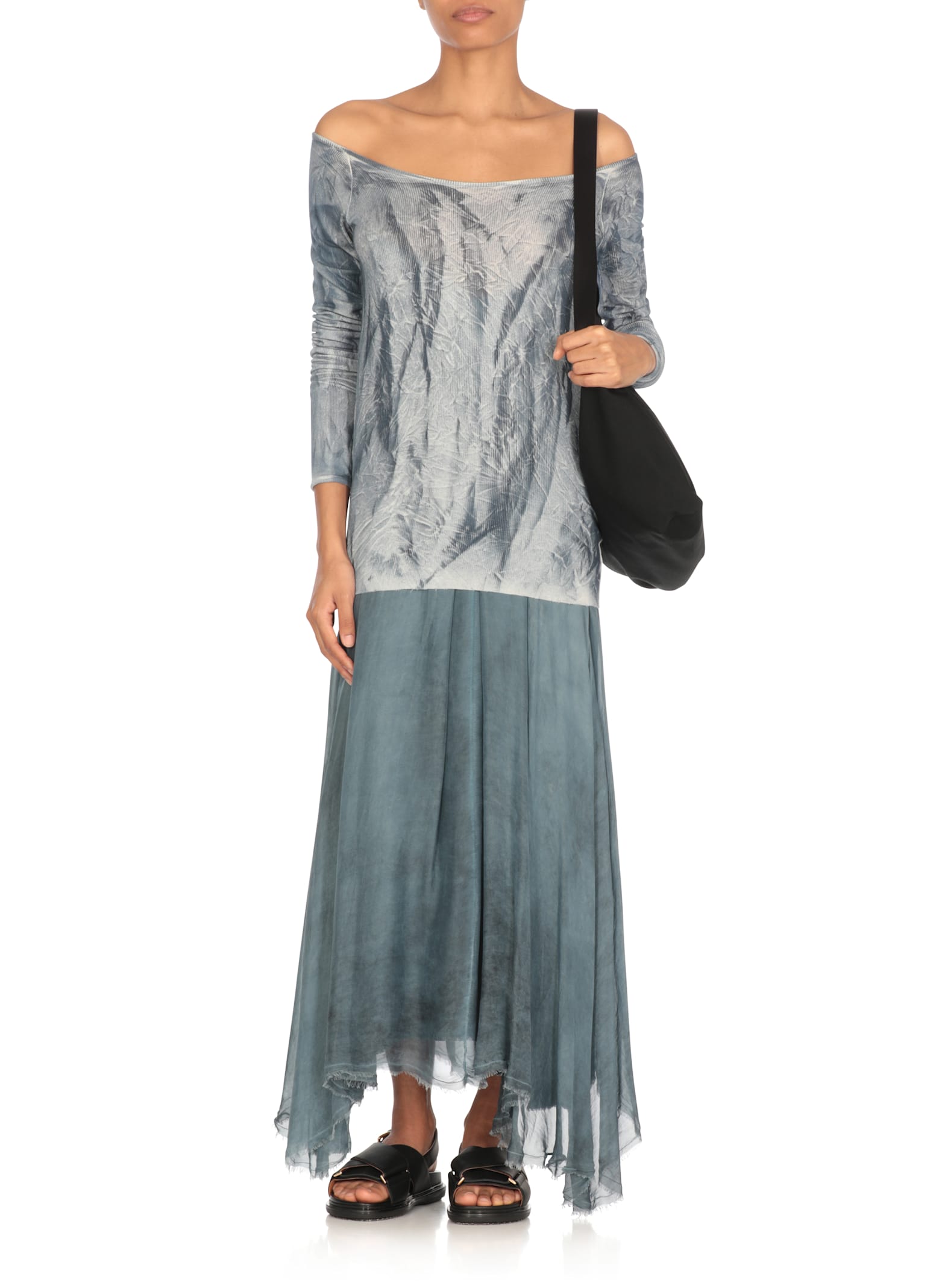 Avant Toi Blue Silk Blend Sweater