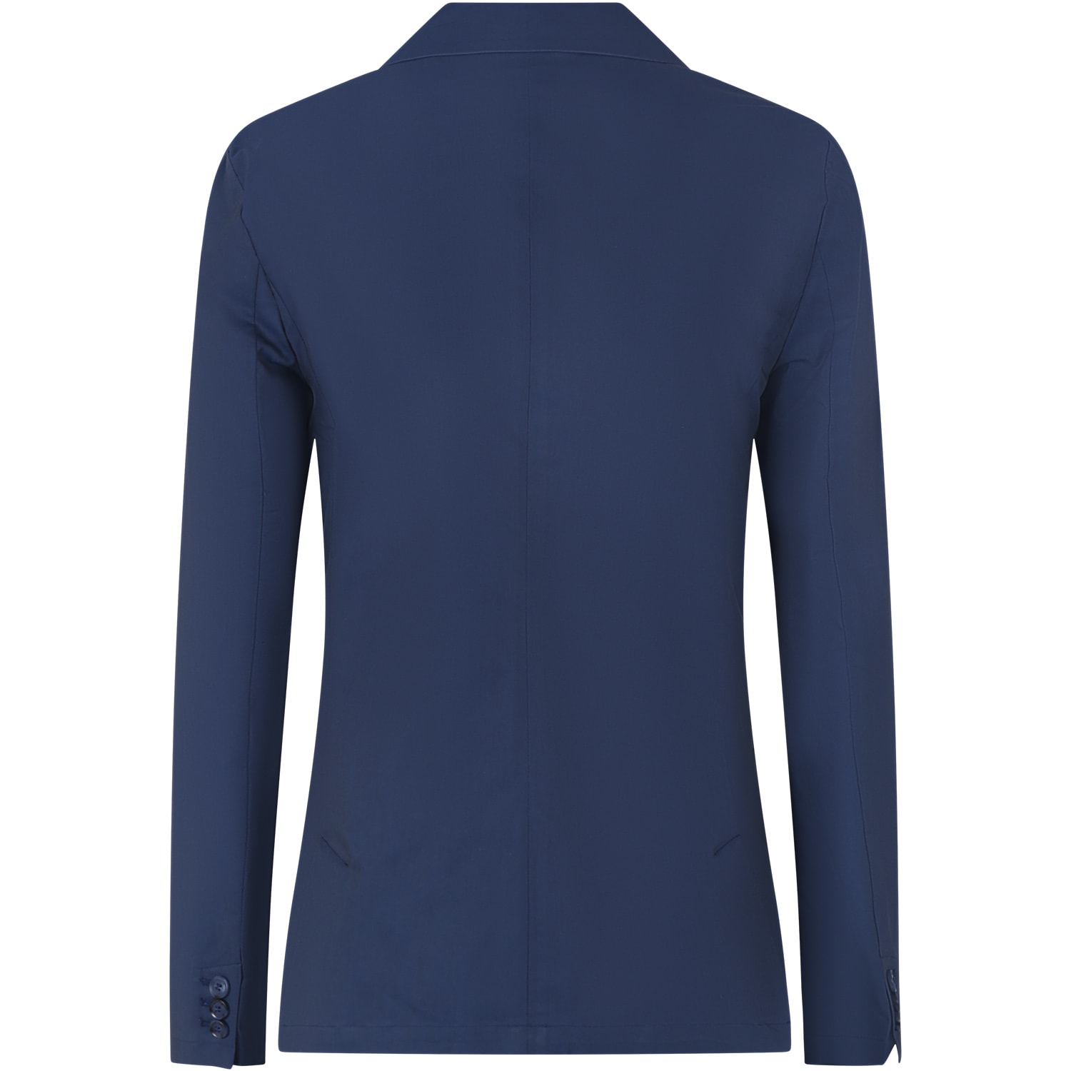 Shop Armani Collezioni Blue Jacket For Boy With Logo