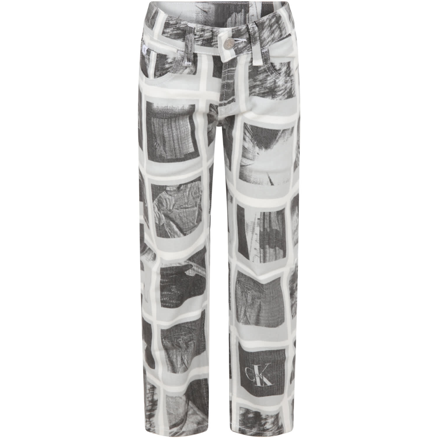 Calvin Klein Multicolor Jeans For Boy With Prints