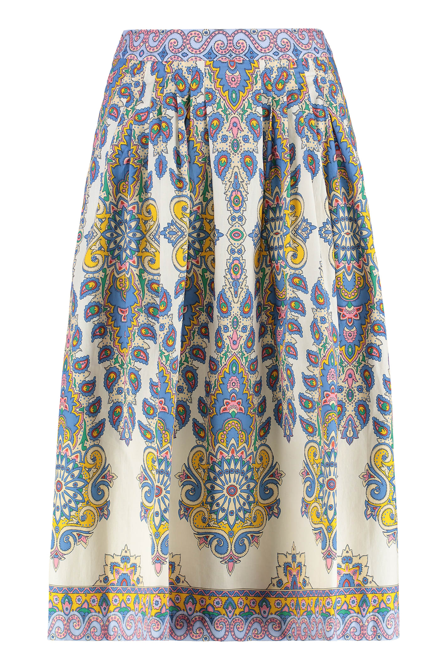 Printed Poplin Skirt