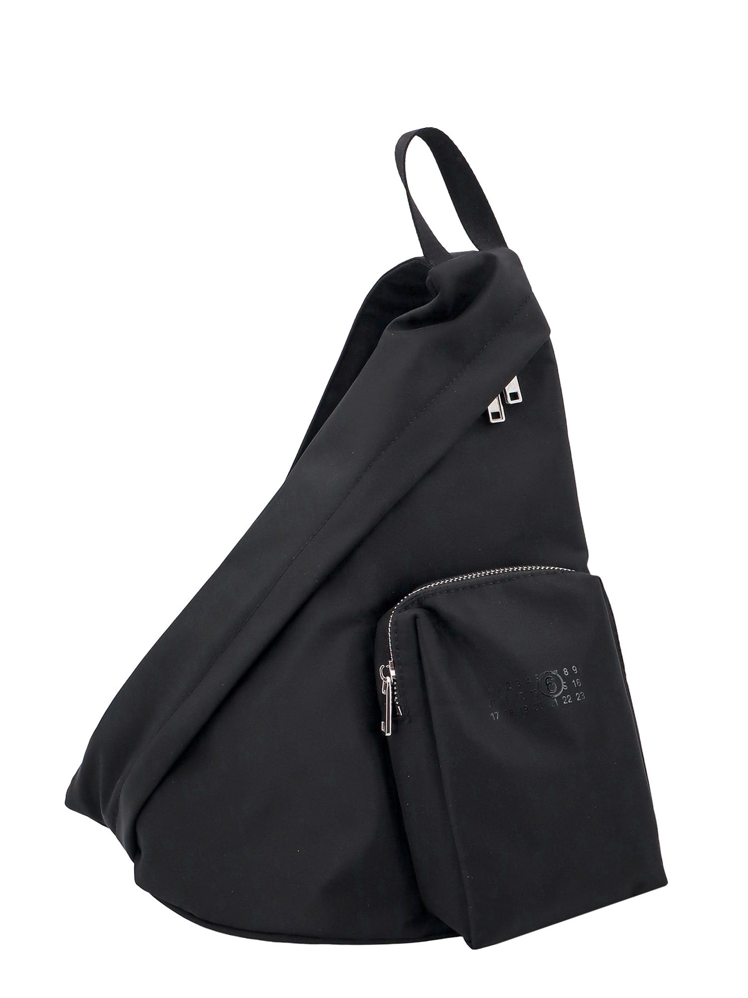 Shop Mm6 Maison Margiela Shoulder Bag In Black