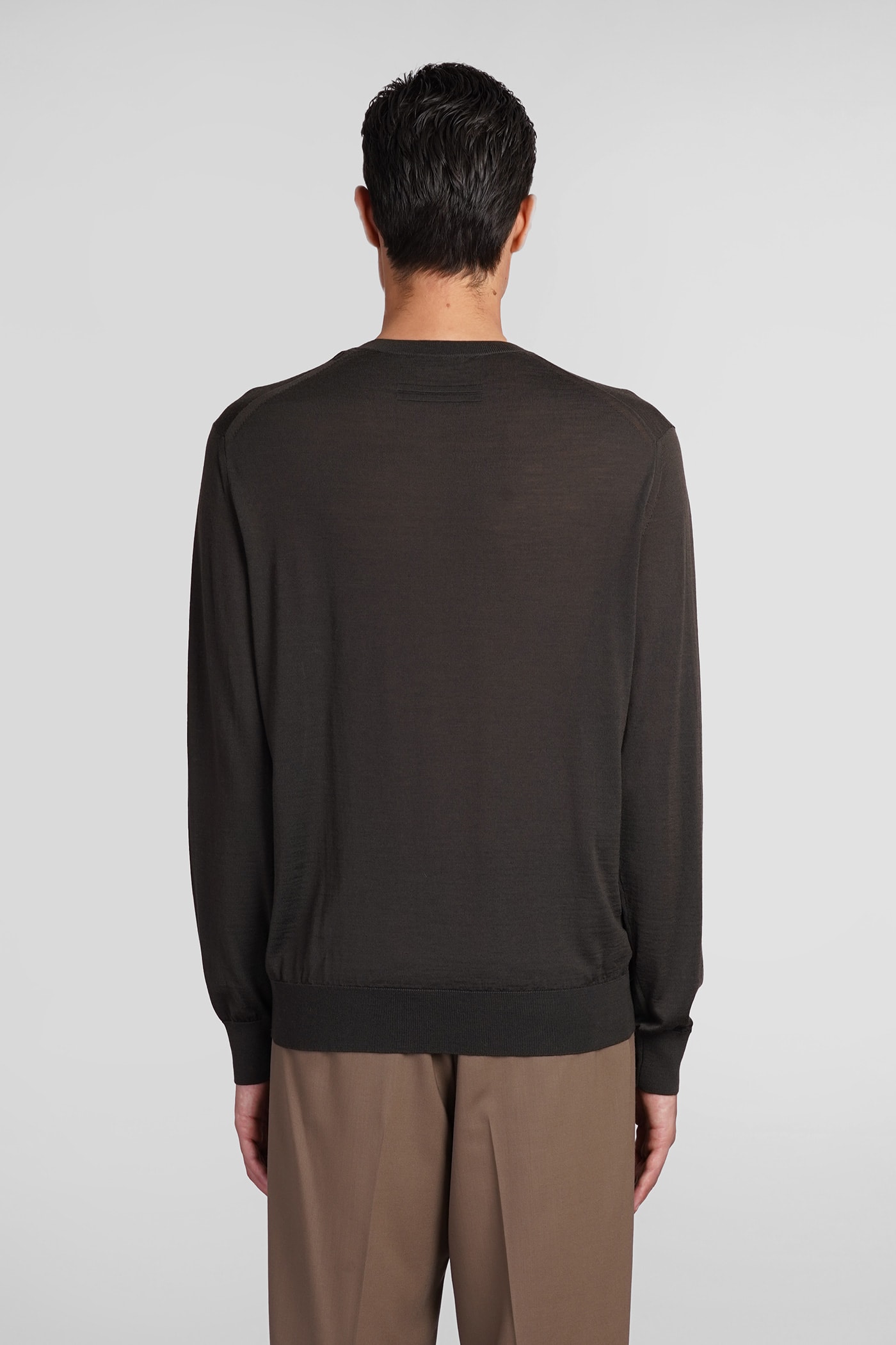 Shop Zegna Knitwear In Brown Wool