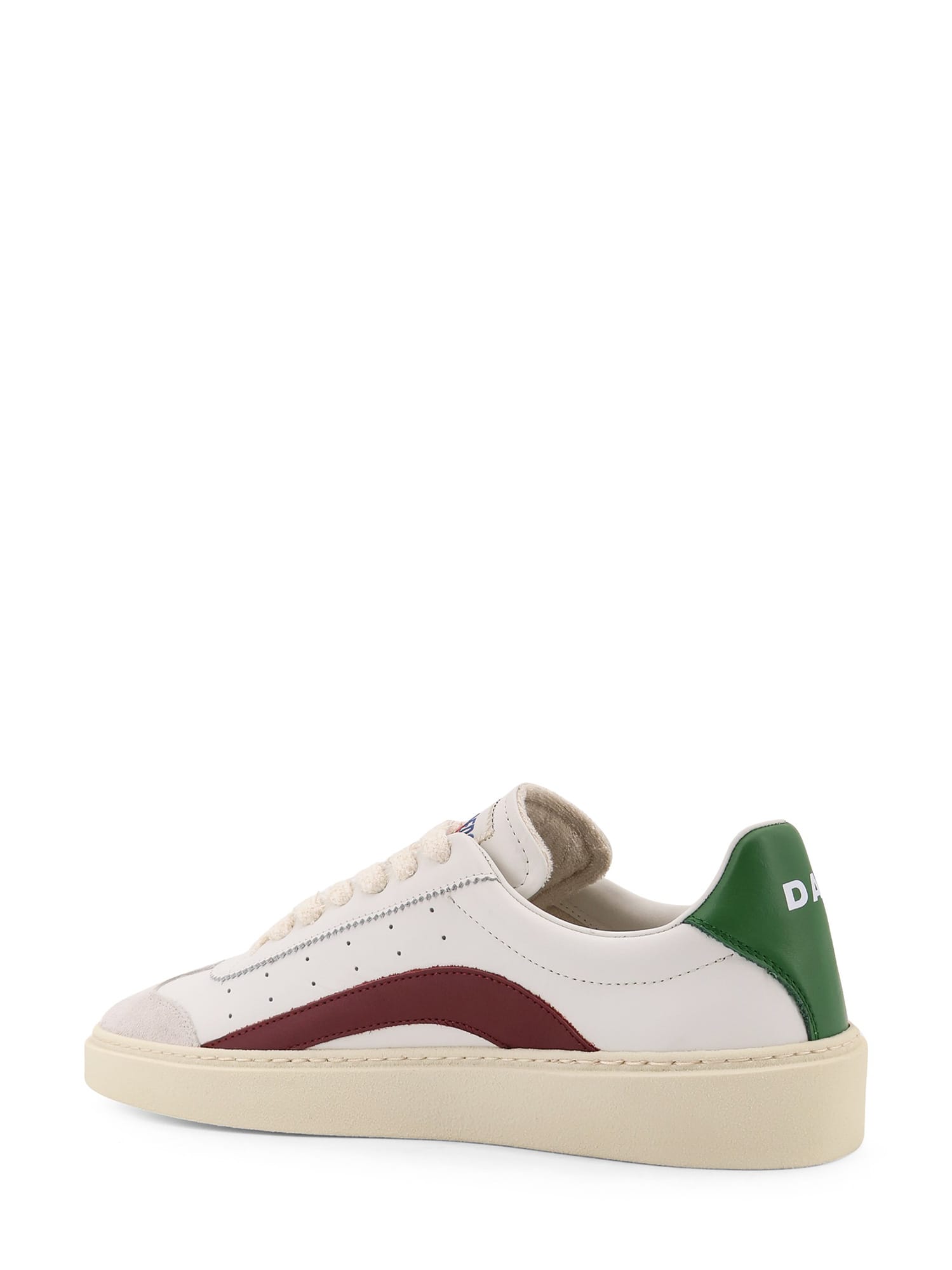 Dsquared2 Leather Low-top Sneakers Contrast Heel