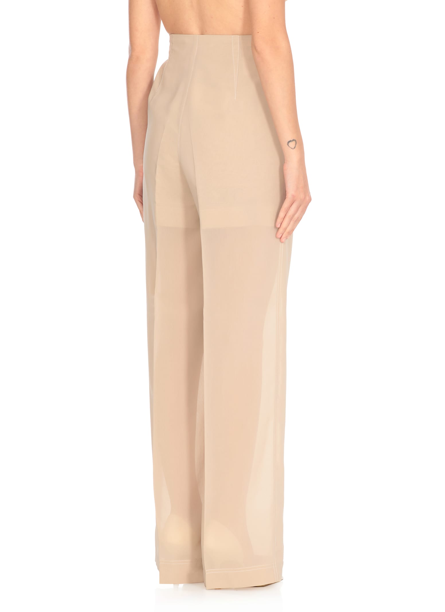 Philosophy Di Lorenzo Serafini Beige Cotton Blend Pants