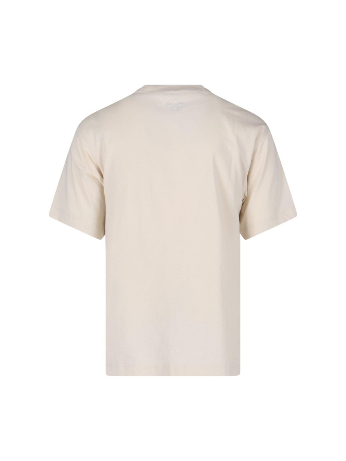 Shop Burberry Logo T-shirt In Neutrals