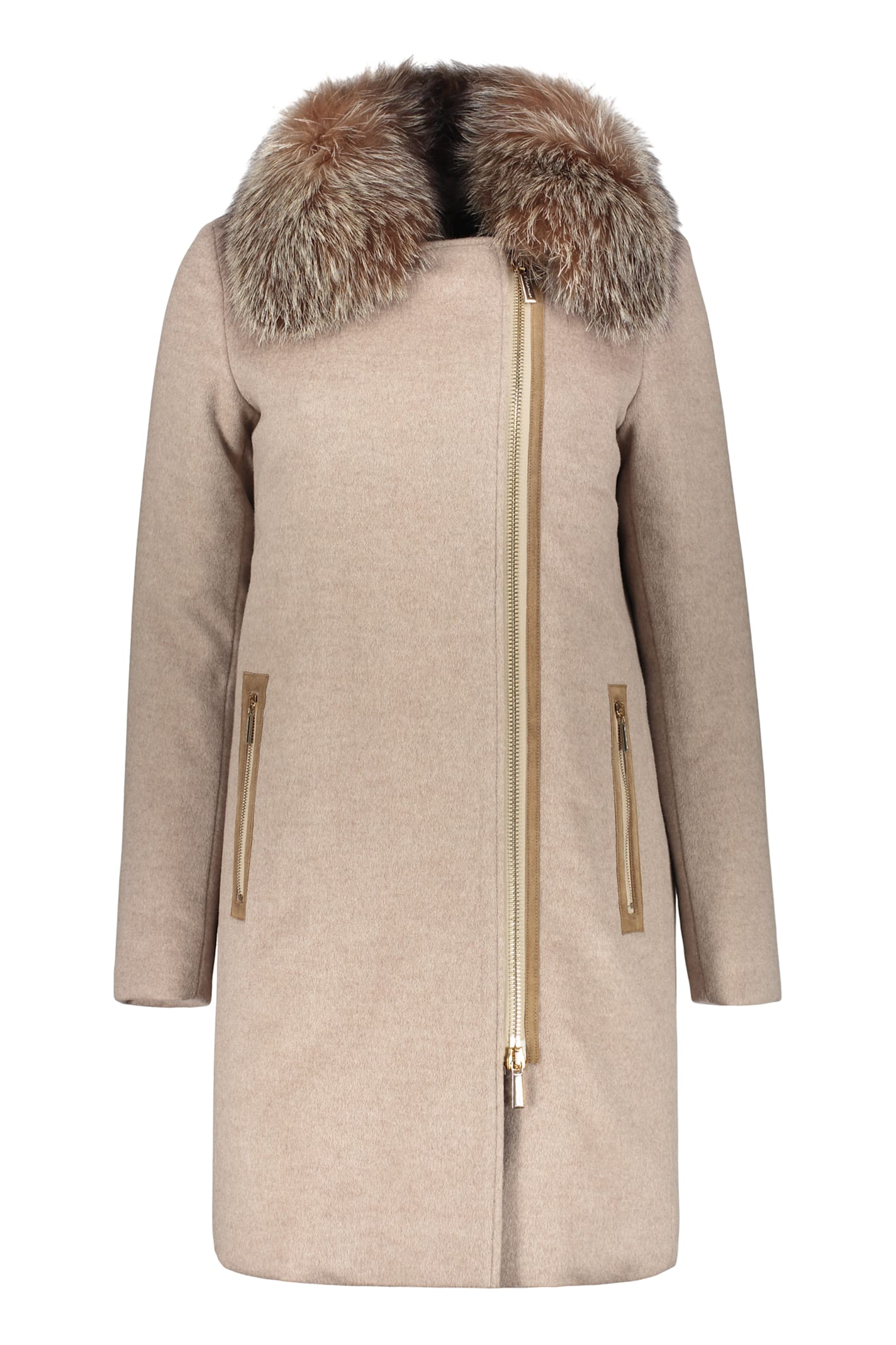 Moorer Padded Wool-blend Coat