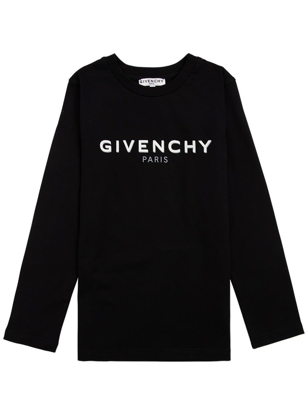 Givenchy Long-sleeved Cotton T-shirt With Logo