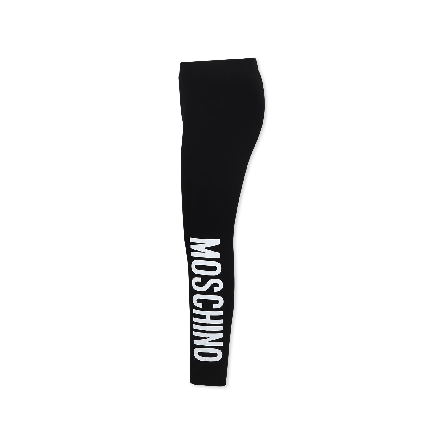 Moschino Black Leggings For Girl With Logo