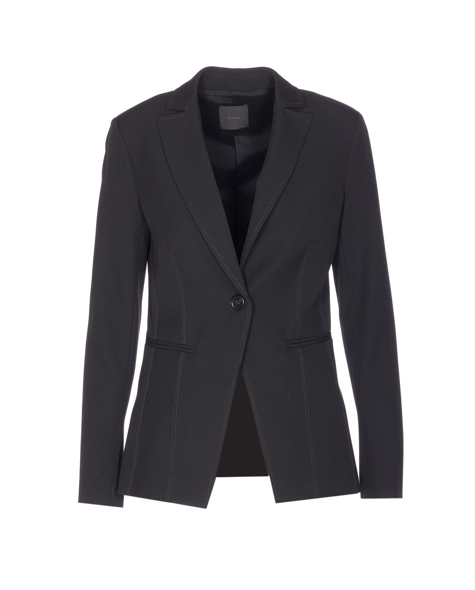 Pinko Tailored Jacket Notched Lapel In Gray