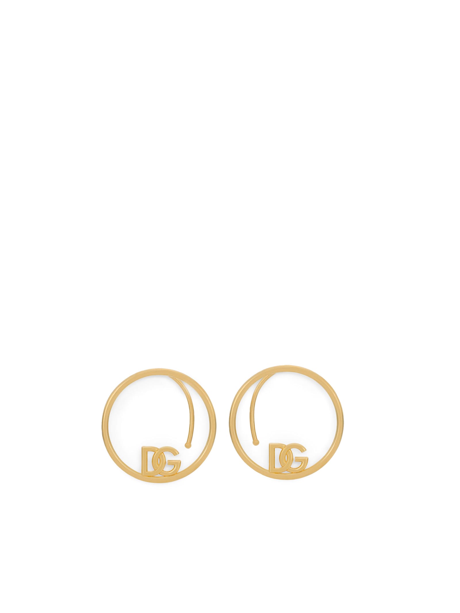 Dolce & Gabbana Dg Logo Hoop Earrings
