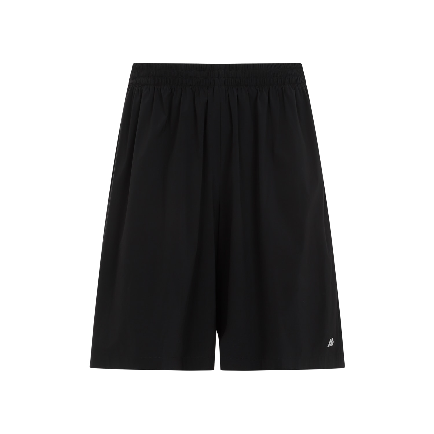 Shop Balenciaga Stretch Shorts In Black