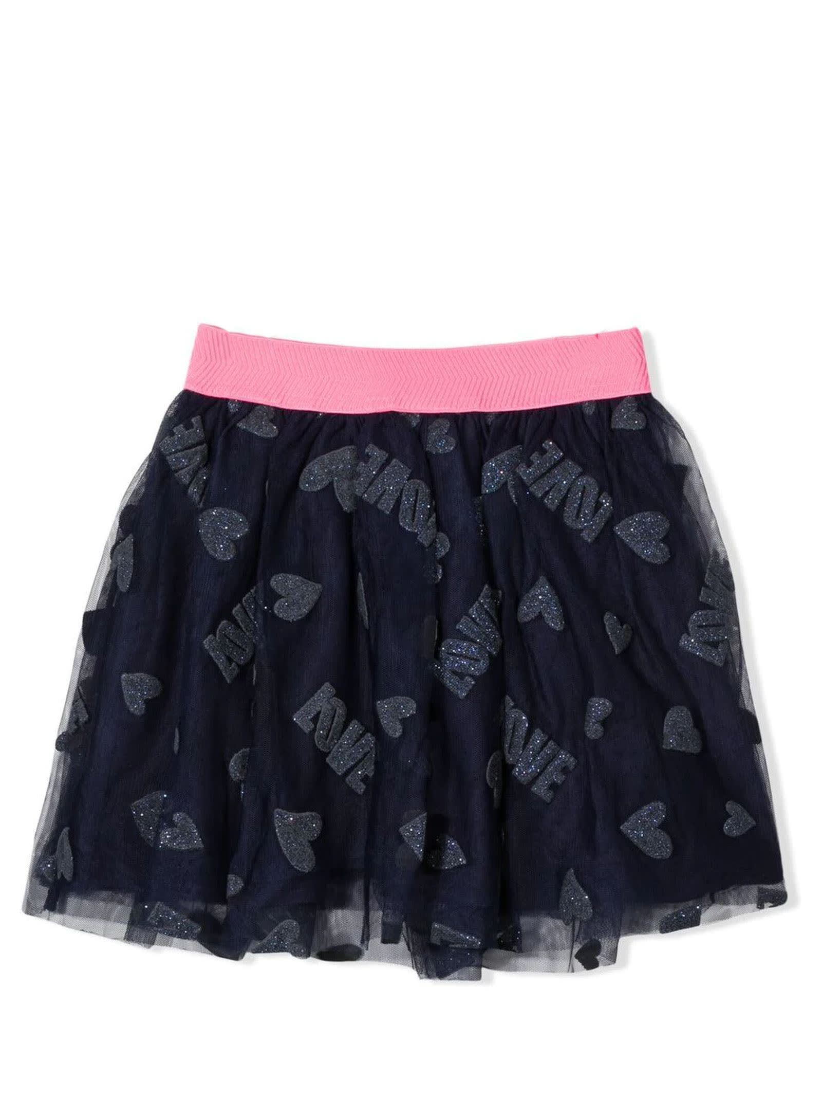 Billieblush Blue Polyester Skirt