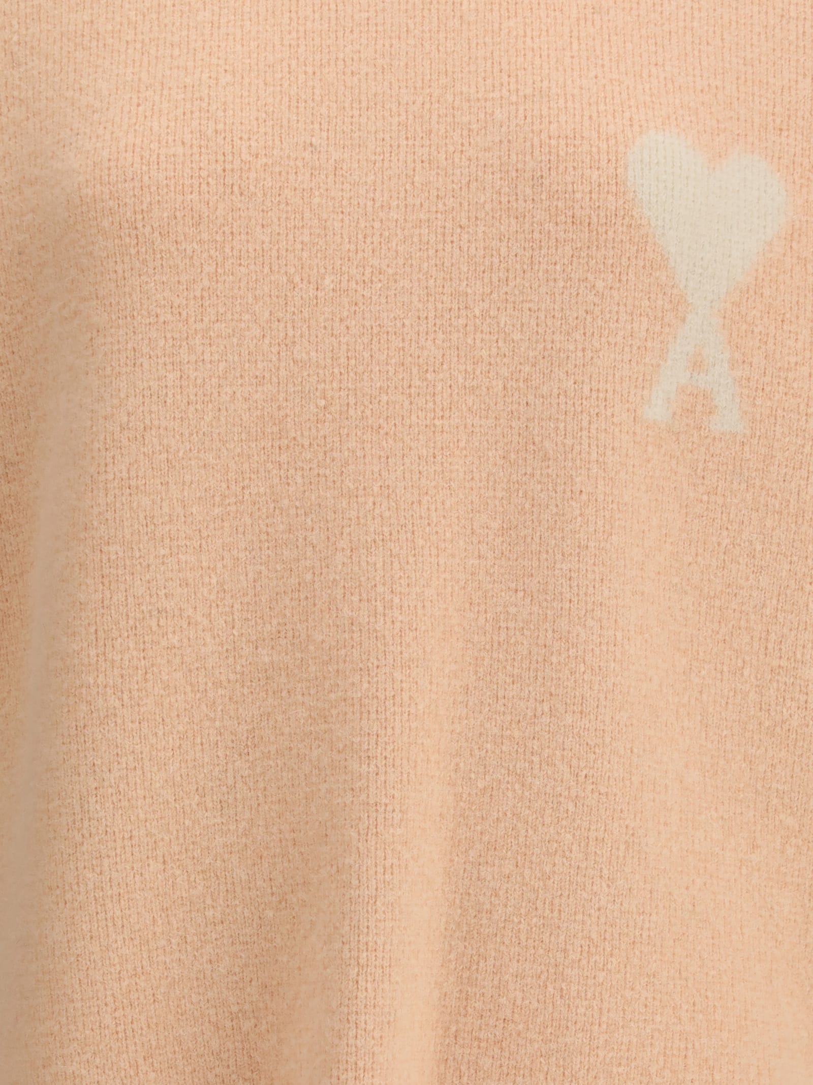 Ami Alexandre Mattiussi Ami De Coeur Sweater In Brown