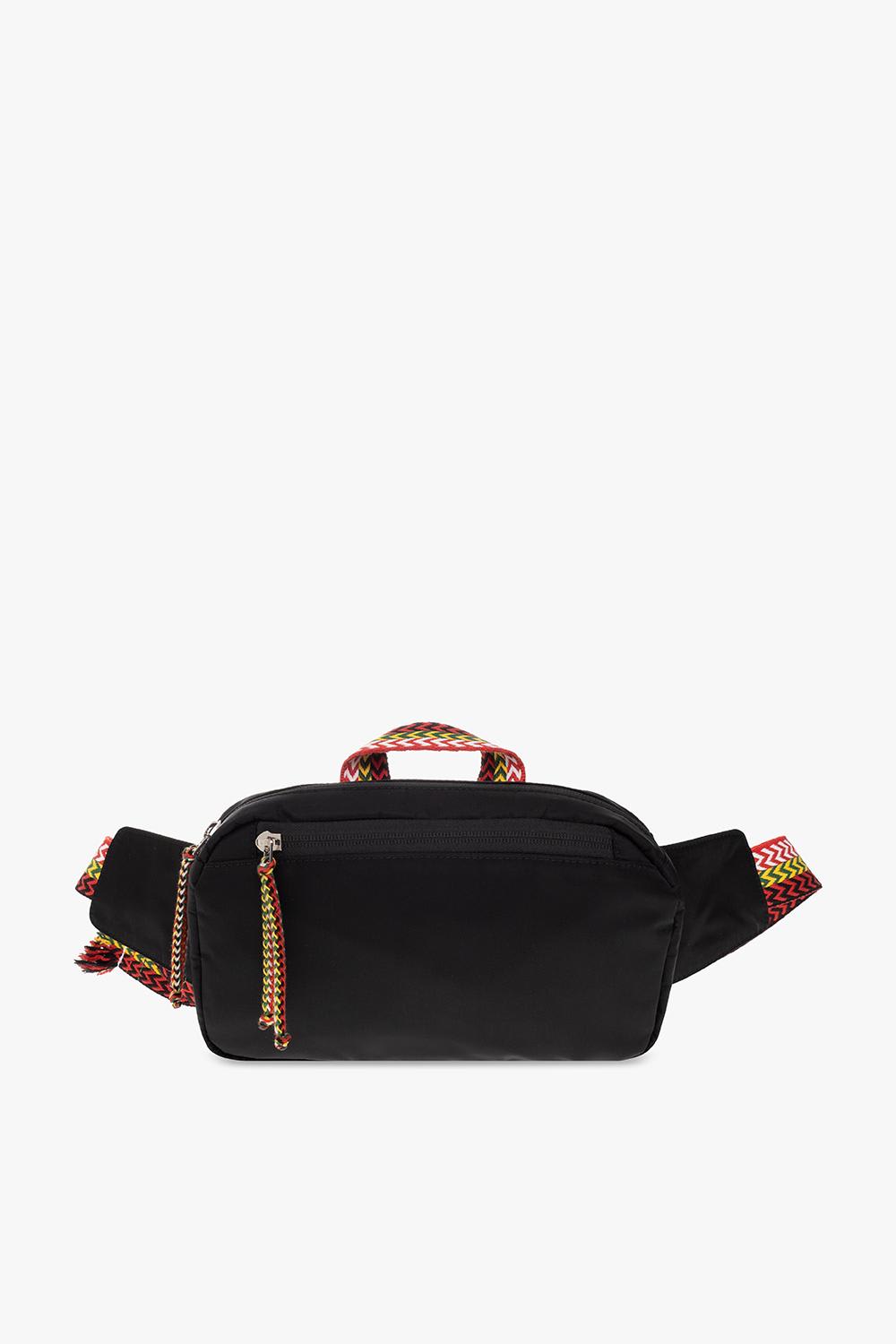Lanvin Belt Bag With Logo In Black