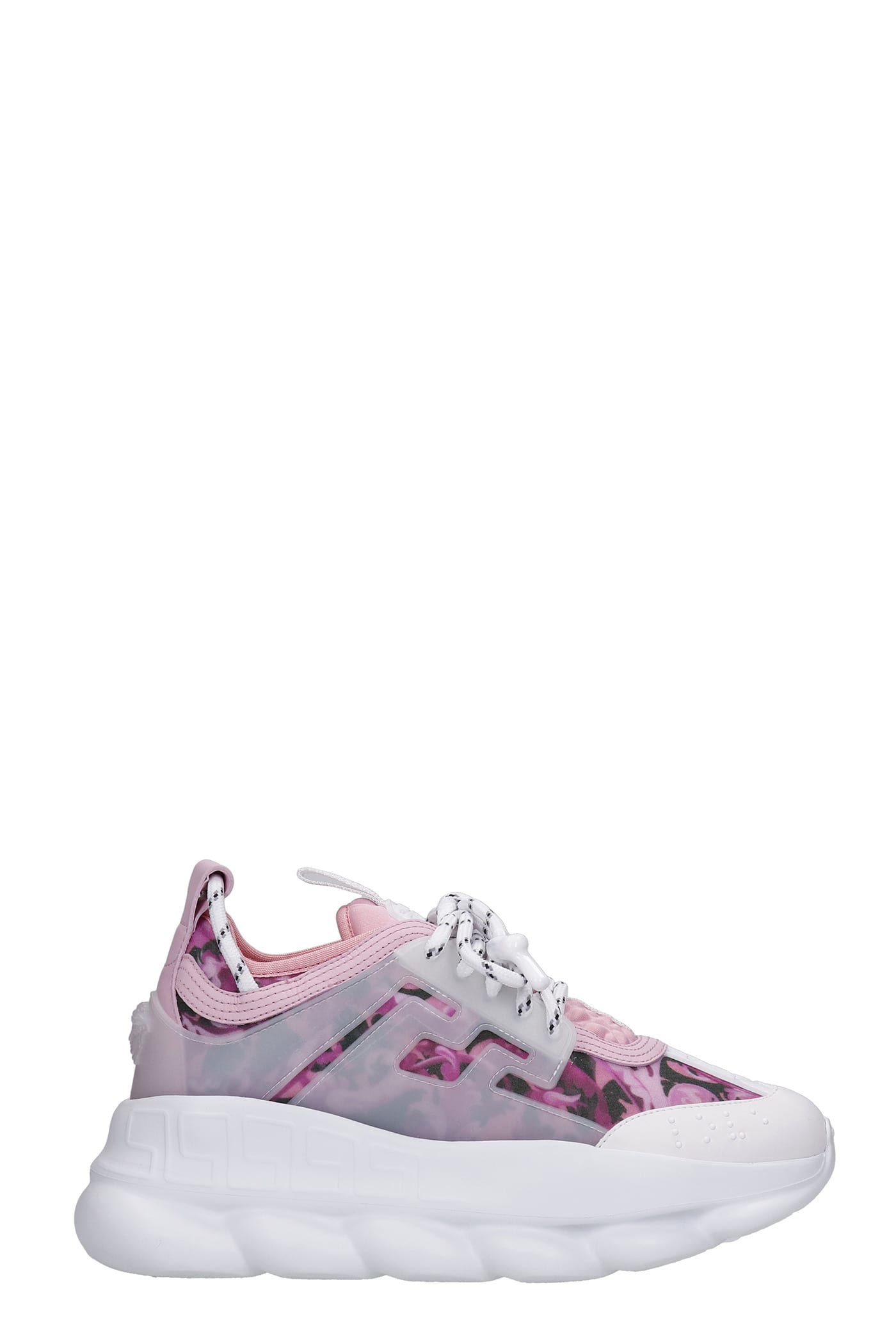 VERSACE SNEAKERS IN ROSE-PINK SYNTHETIC FIBERS,DSR705G1A013406W310