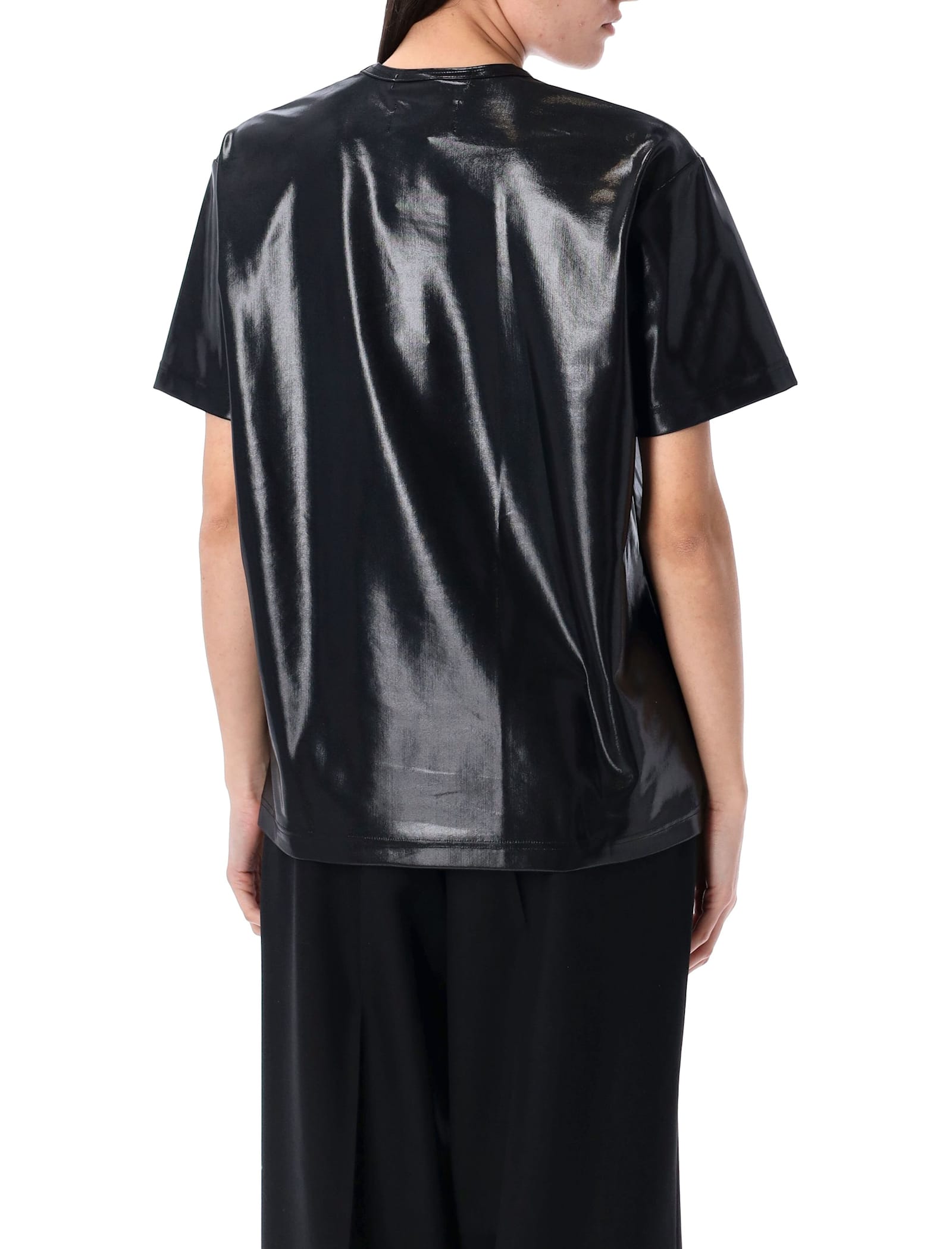 Shop Junya Watanabe Ac/dc T-shirt In Black
