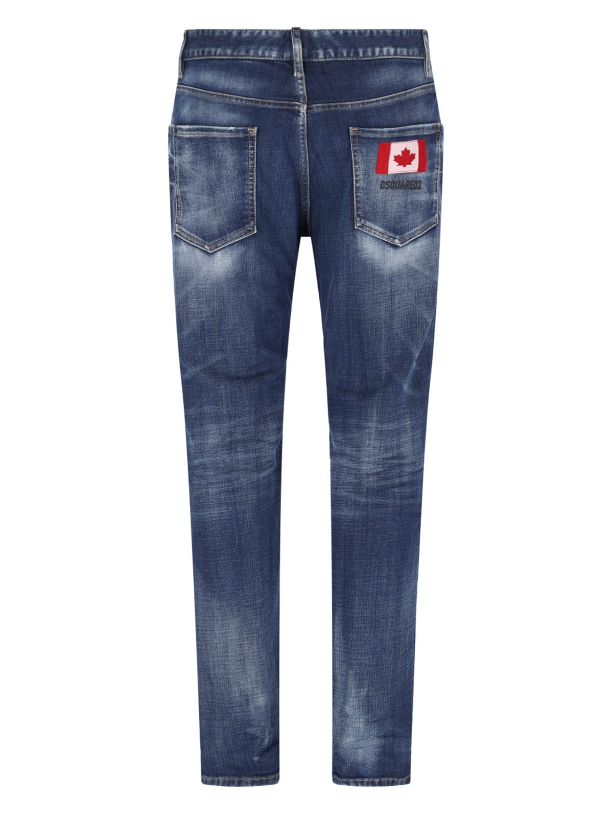 Shop Dsquared2 Straight Jeans In Blue