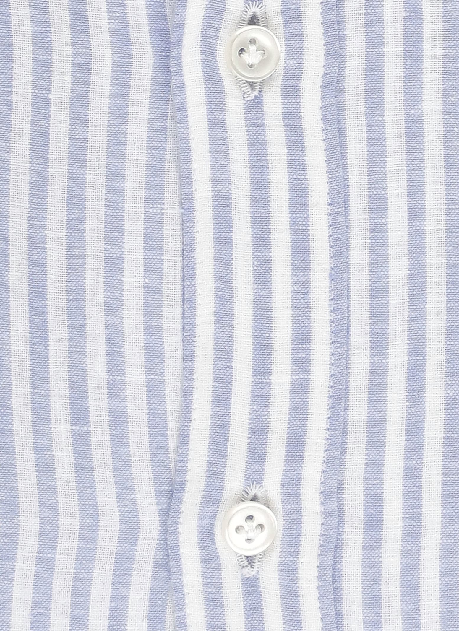 Shop Fay Striped Shirt In Bianco Azzurro