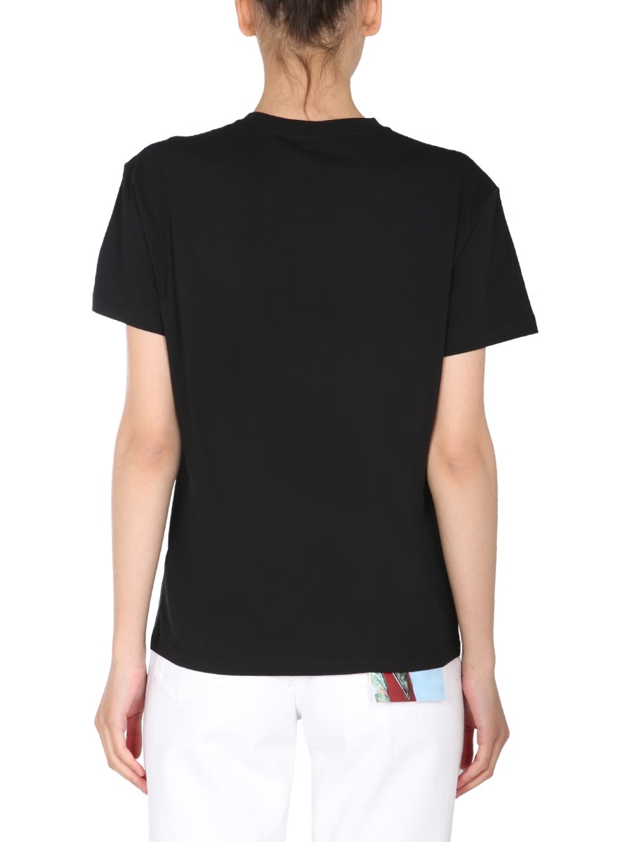 Shop Raf Simons Crew Neck T-shirt In Black