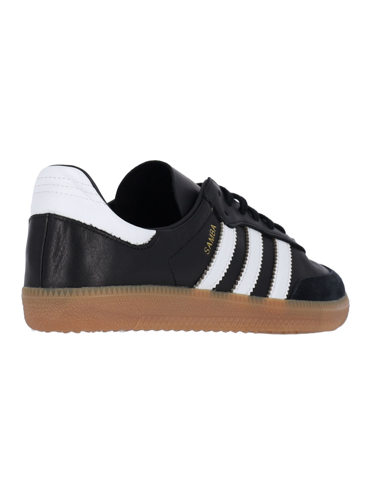 Adidas Originals Samba Decon Sneakers In Black Leather In Black