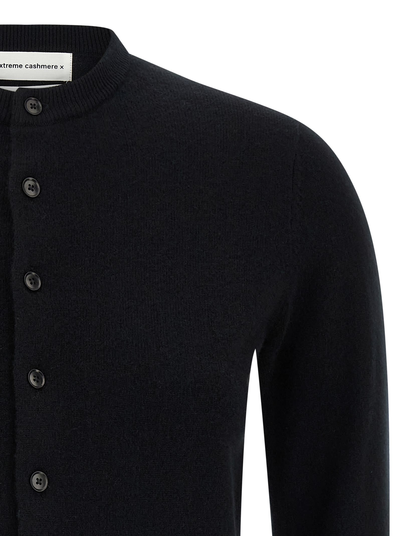 Extreme Cashmere N.3 Little 2 Cardigan In Black