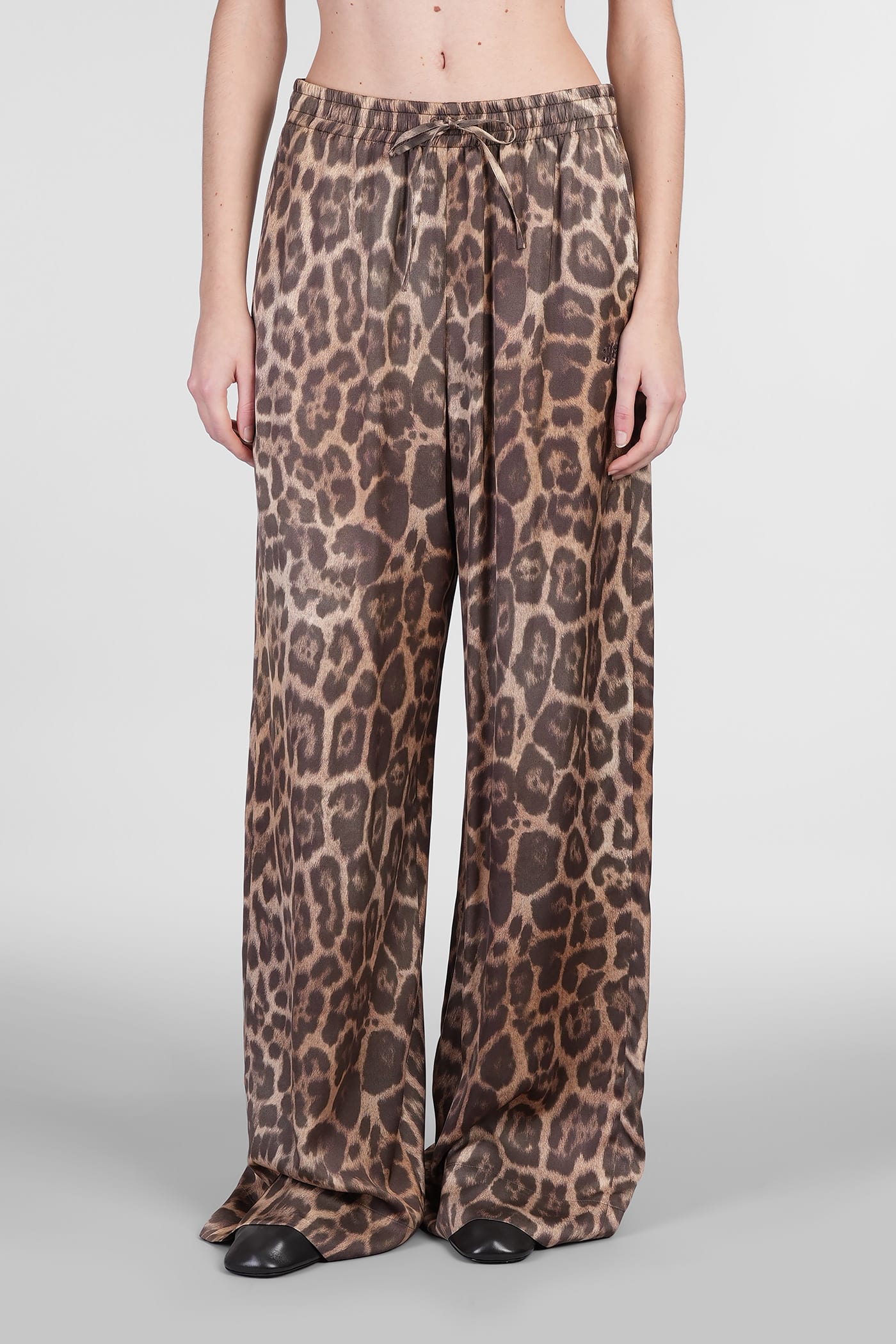 Pants In Animalier Viscose