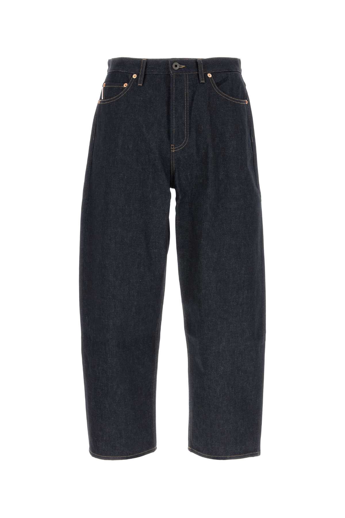 Shop Valentino Denim Jeans In Denimscuro