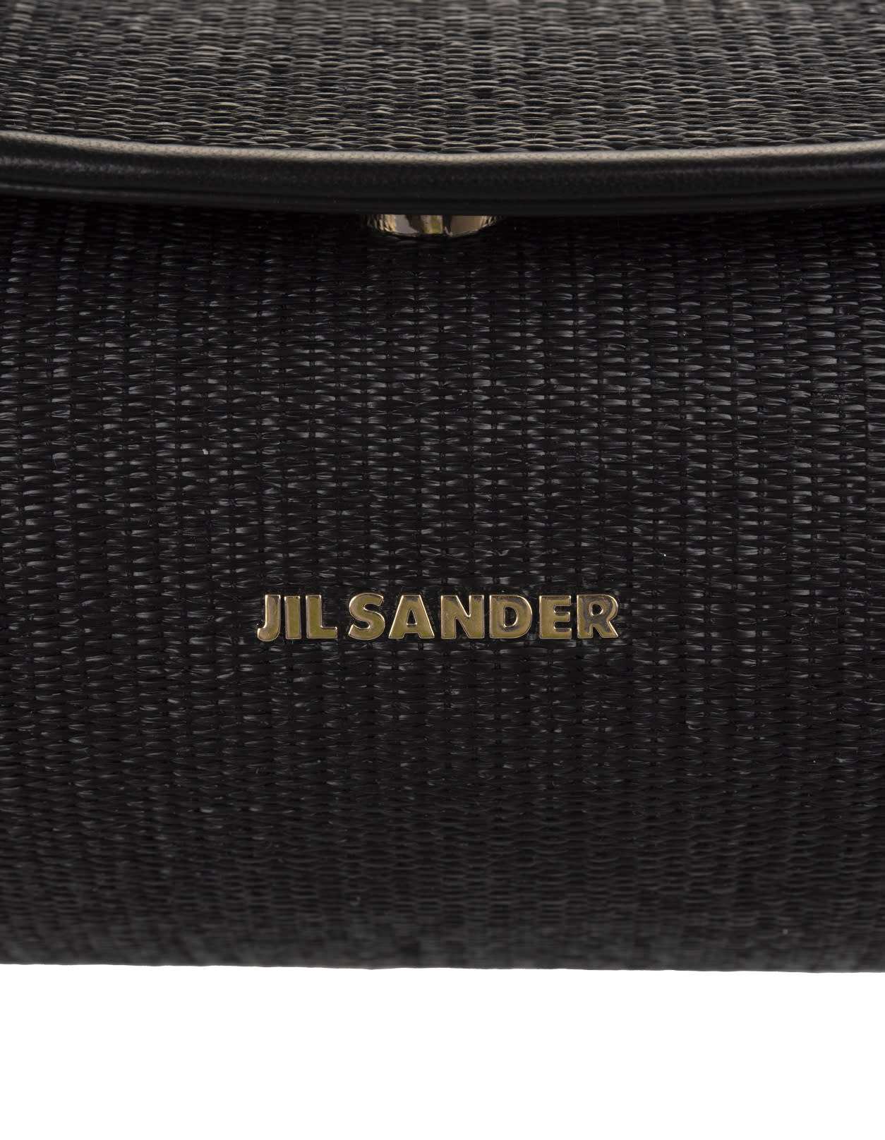 Shop Jil Sander Black Small Cannolo Bag