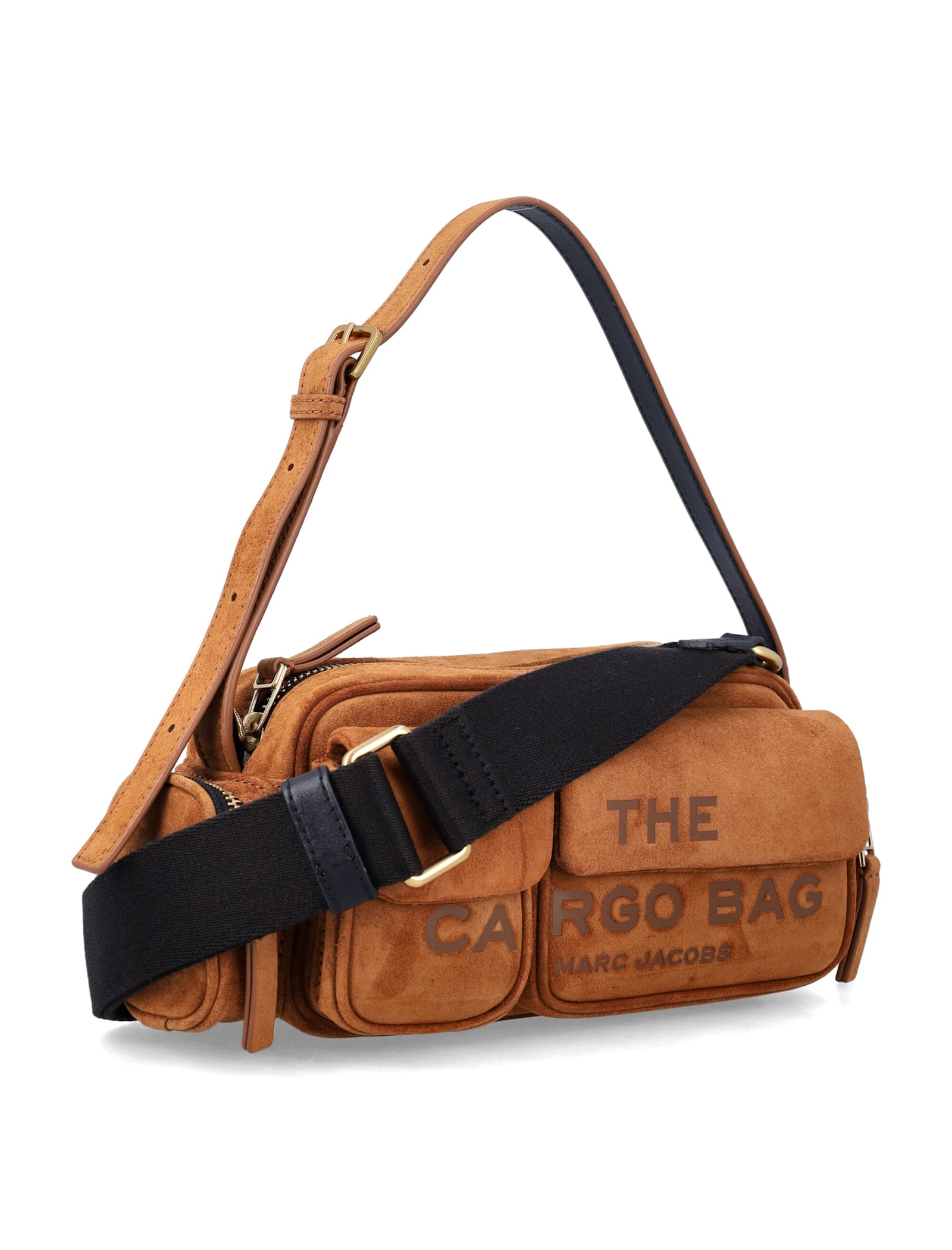 Marc Jacobs The Cargo Suede Shoulder Bag In Brown