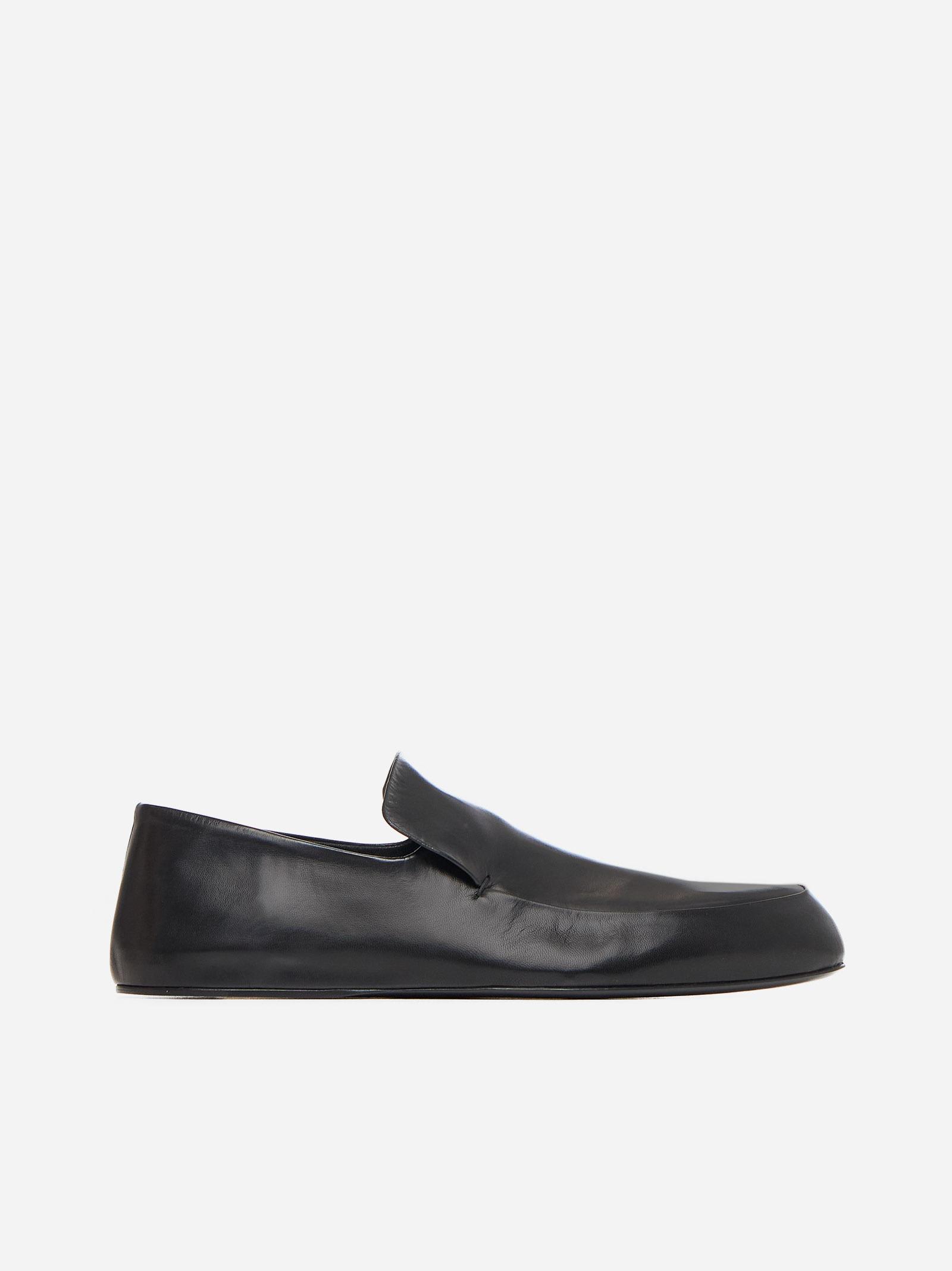 JIL SANDER LEATHER LOAFERS 