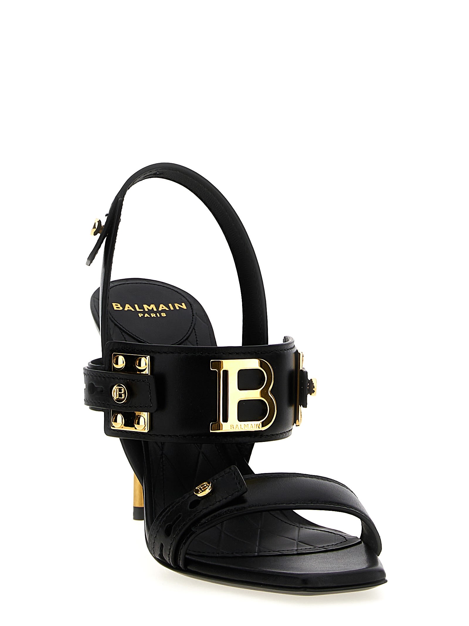 Balmain Black B-buzz Heels In Black