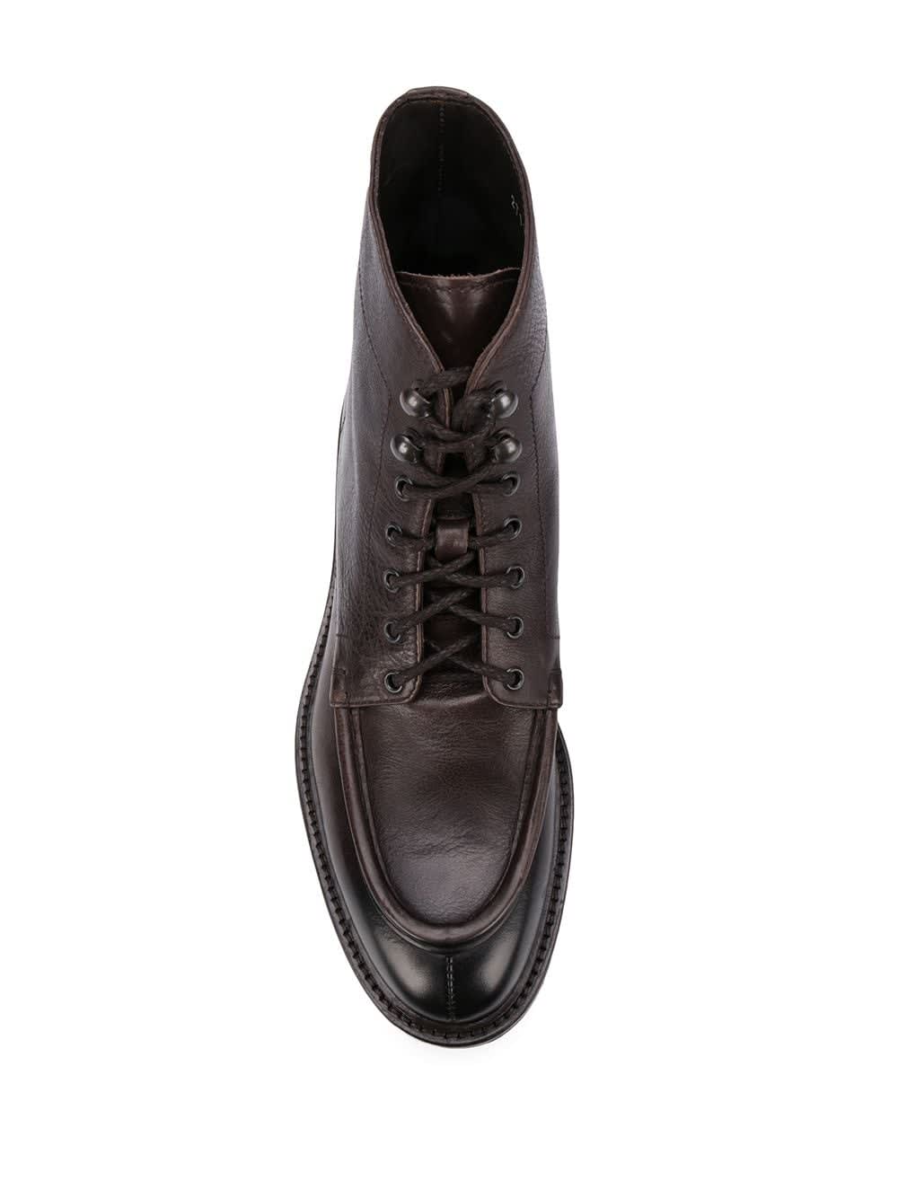 Shop Doucal's Triumph Broadside Derby Boots In Brown