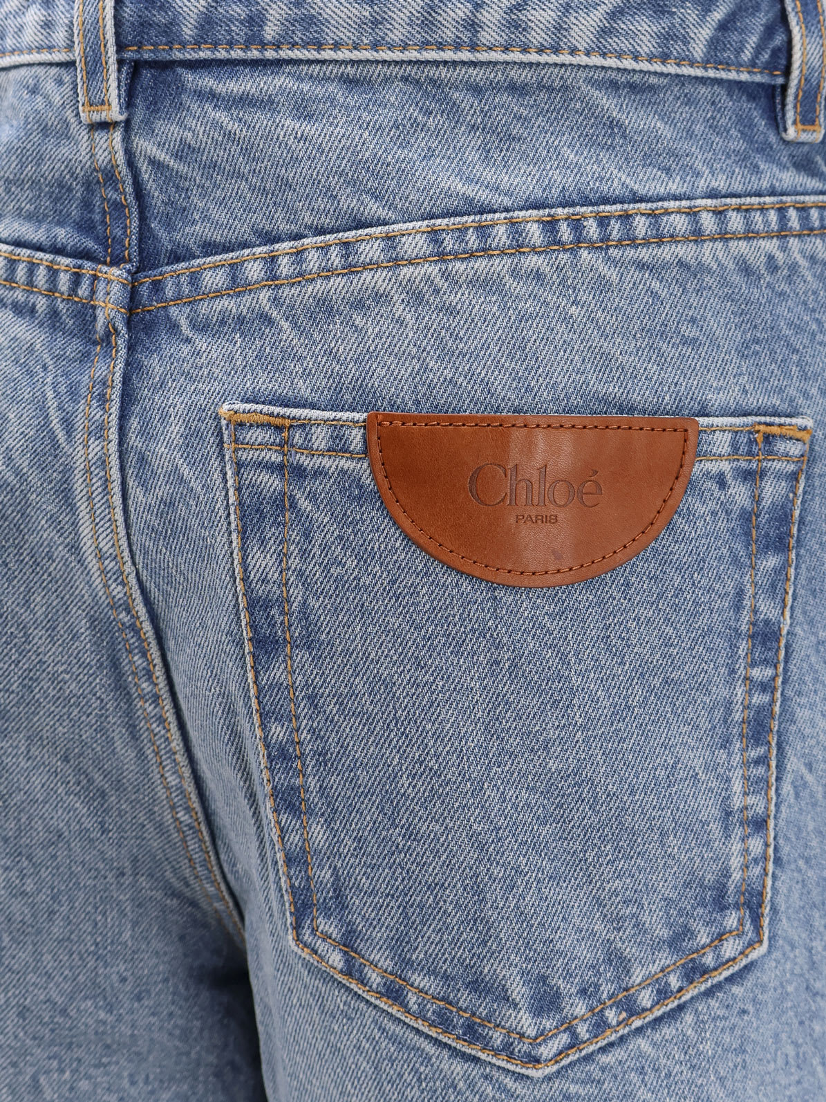 Shop Chloé Frayed Bottom Jeans