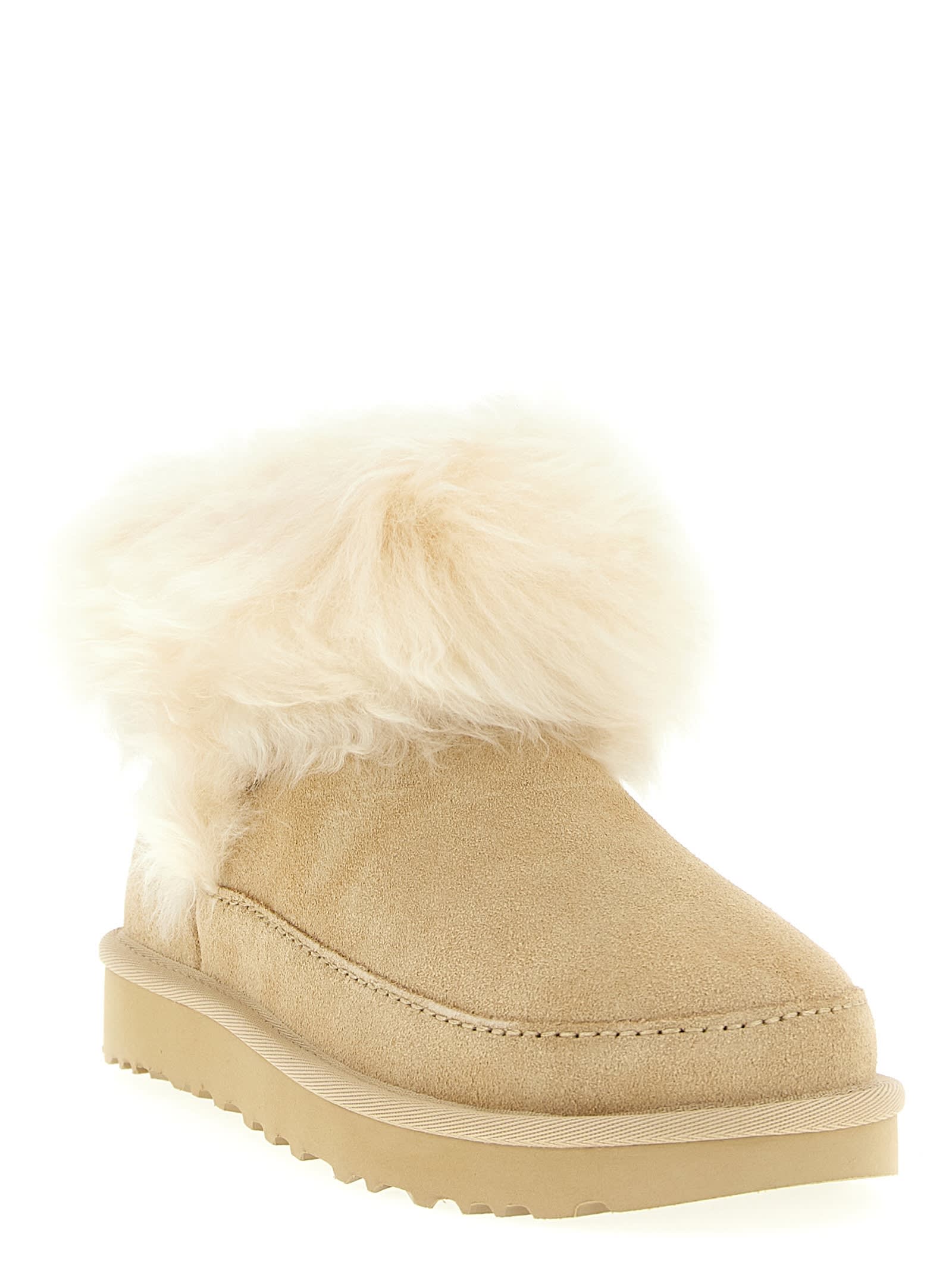 Ugg Classic Ultra Mini Chalet Ankle Boots In Neutral