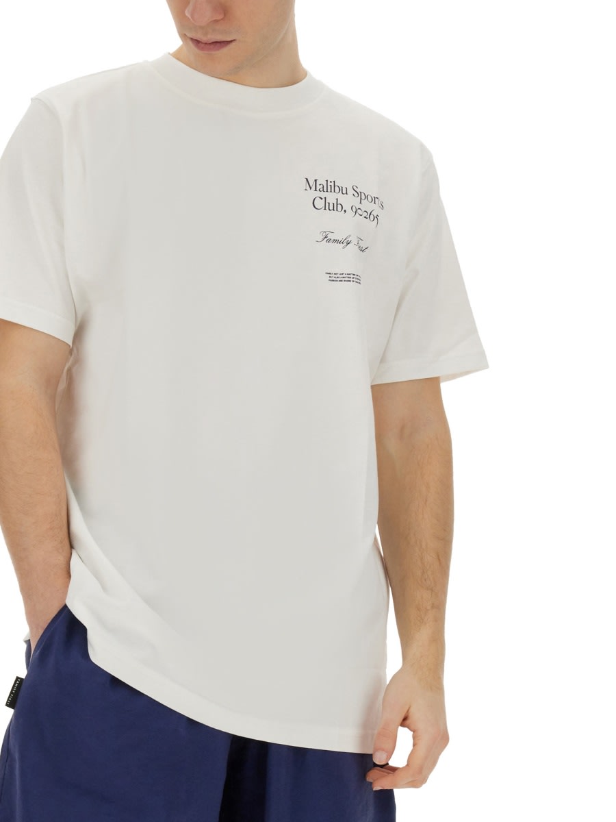 Shop Family First Milano T-shirt T-shirt Malibu In White