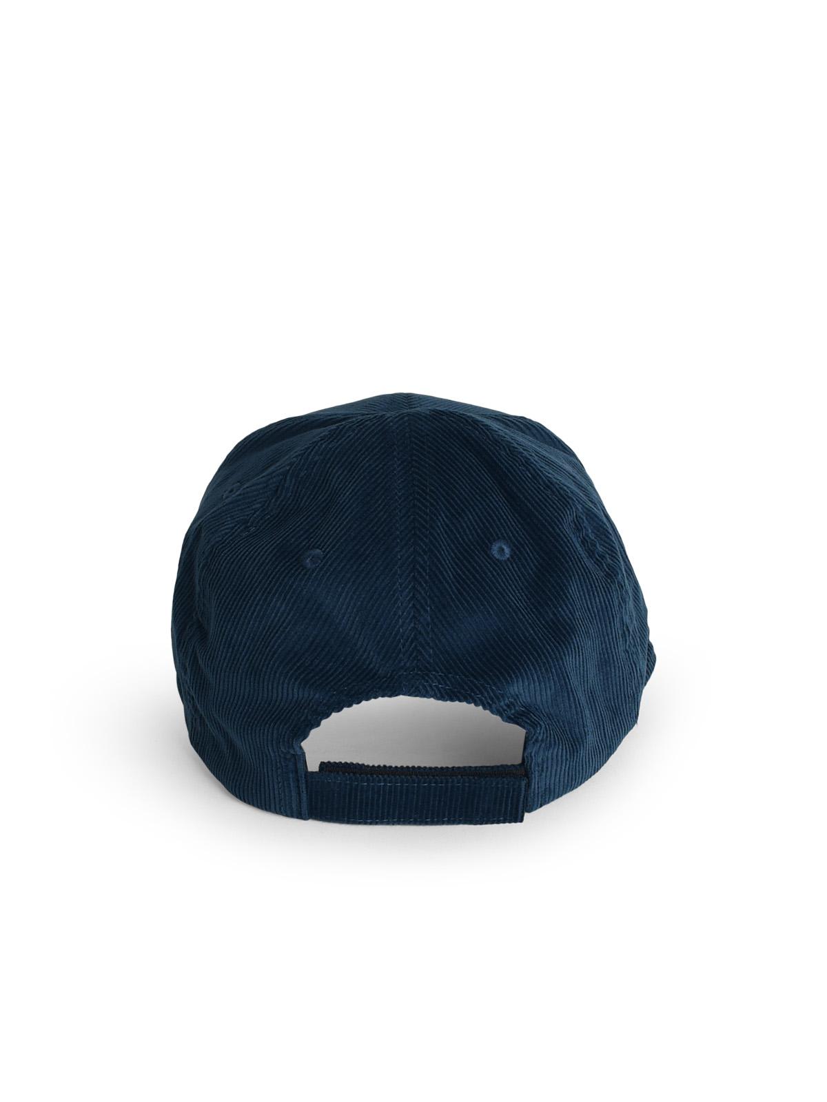 Autry Blue Corduroy Baseball Cap With Embroidery In Blue