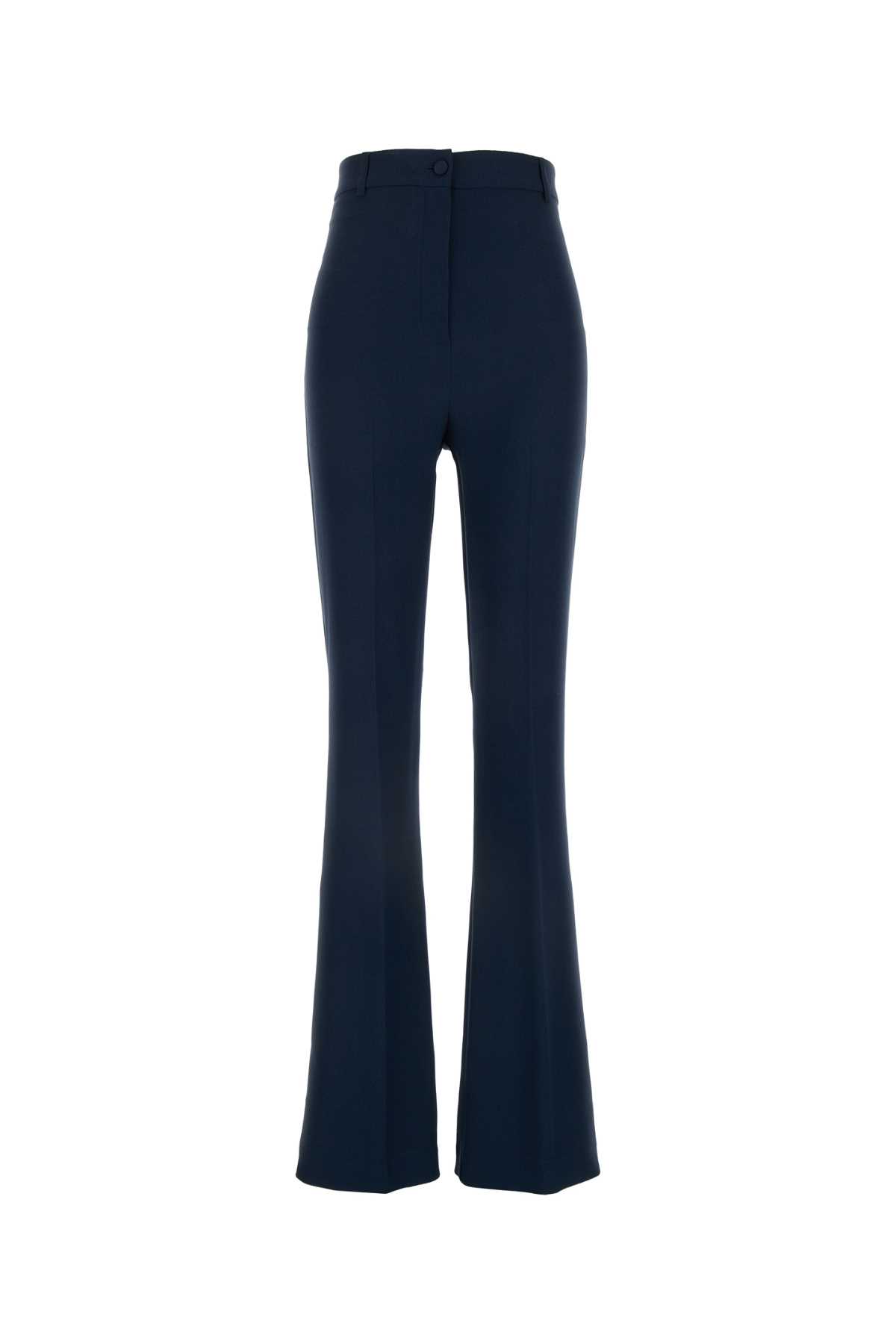 Shop Hebe Studio Navy Blue Cady Georgia Pant