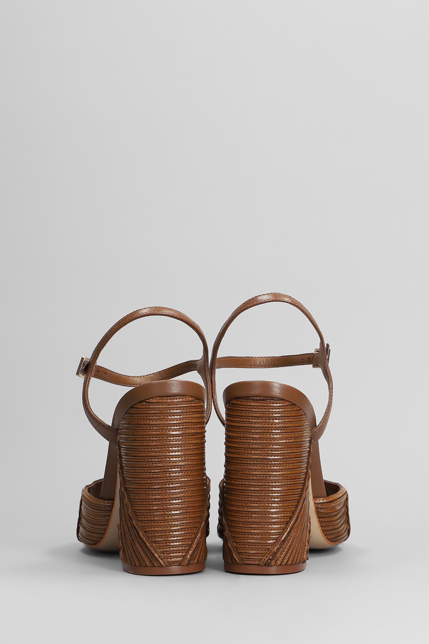 Shop Schutz Lupita Sandals In Brown Leather