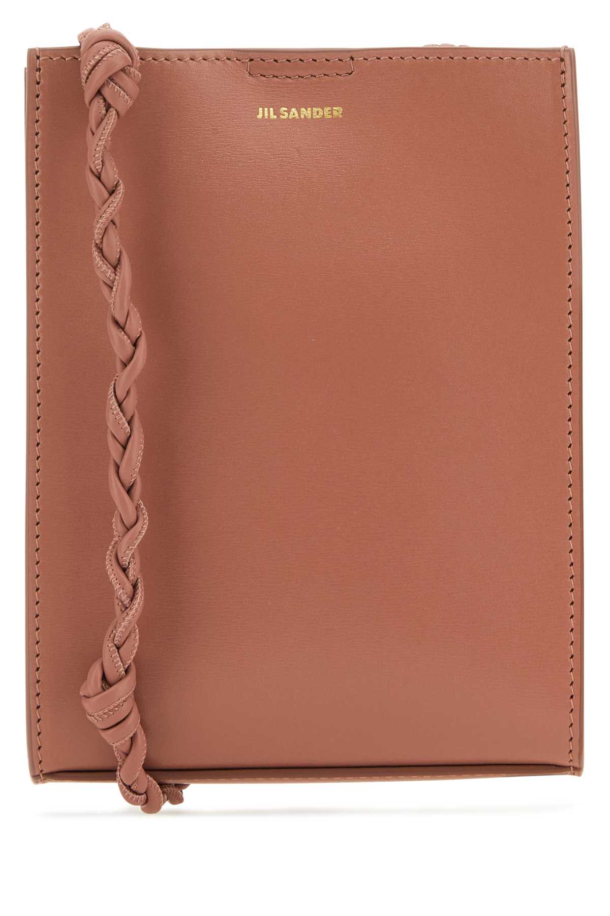 Dark Pink Leather Small Tangle Shoulder Bag