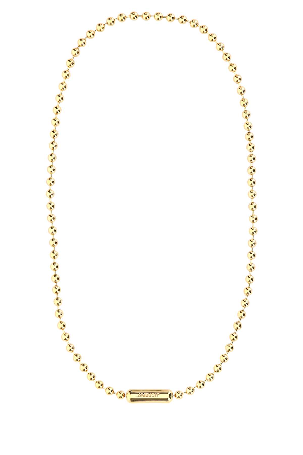 Gold 925 Silver Ball Chain Necklace