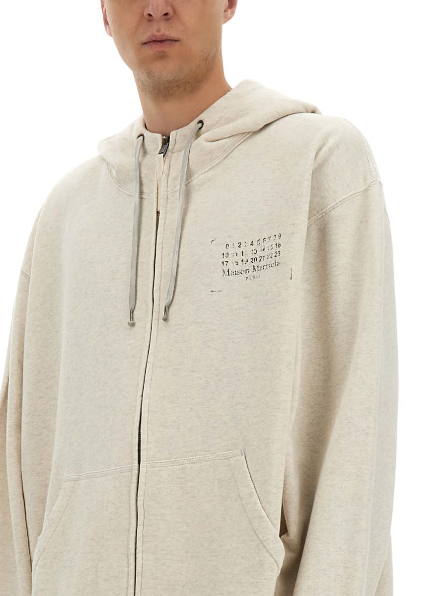 Maison Margiela Numerical Logo Hooded Sweatshirt