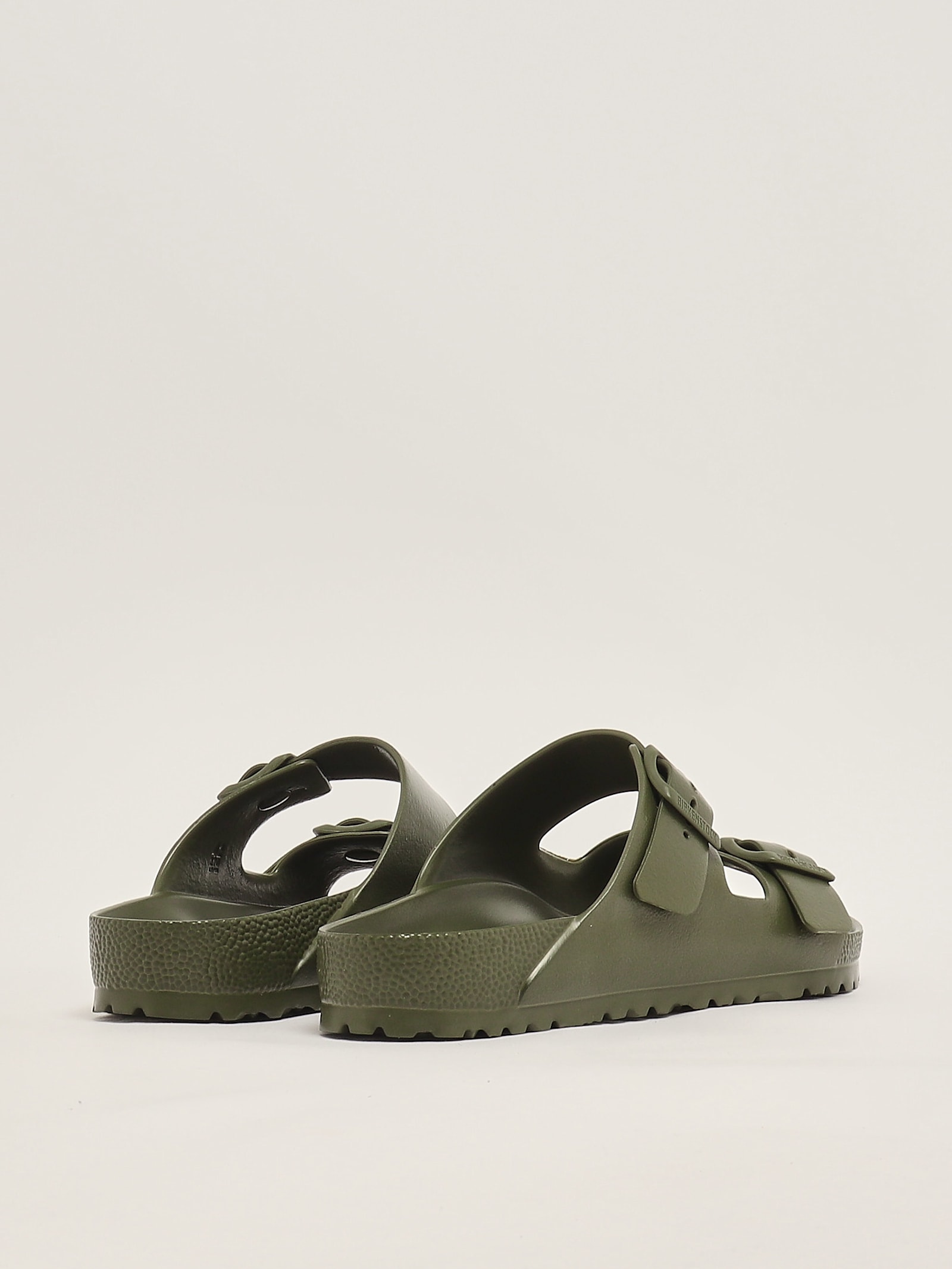 Birkenstock Mens Active Khaki Eva Arizona Double-strap Leather Sandals In Green
