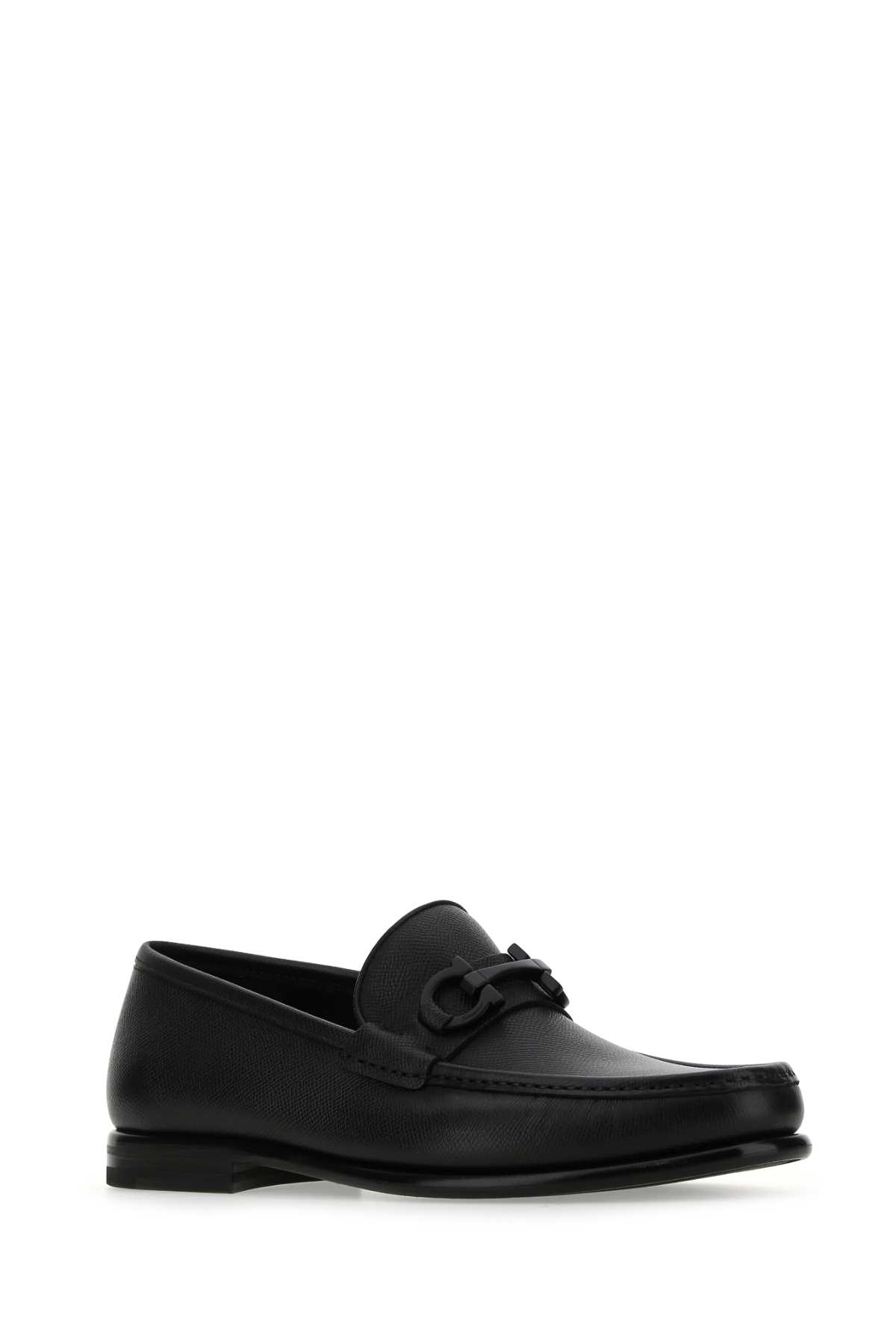 Ferragamo Gancini Leather Loafers In Multi