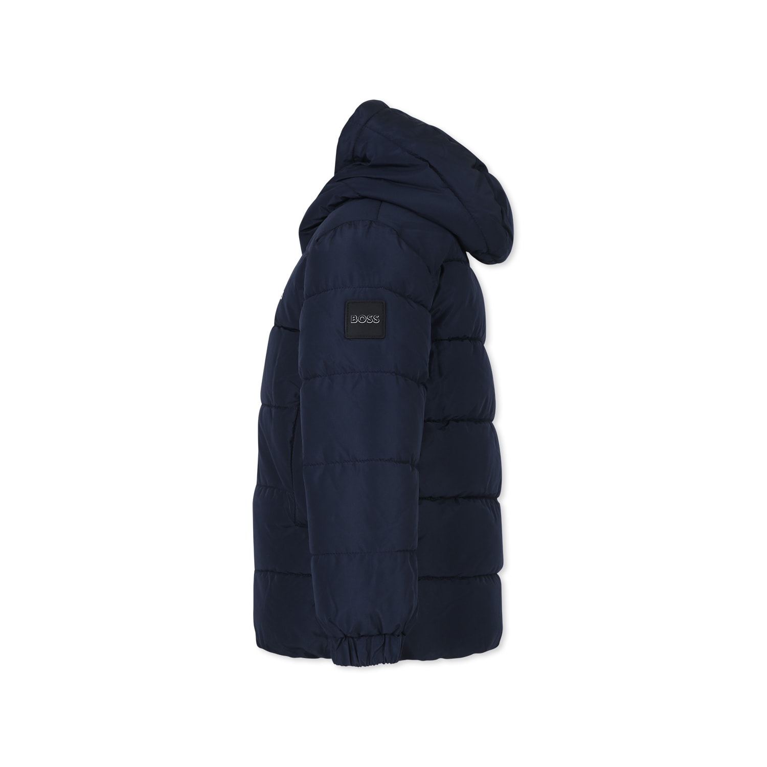 Hugo Boss Blue Duvet For Boy With Logo In Blue
