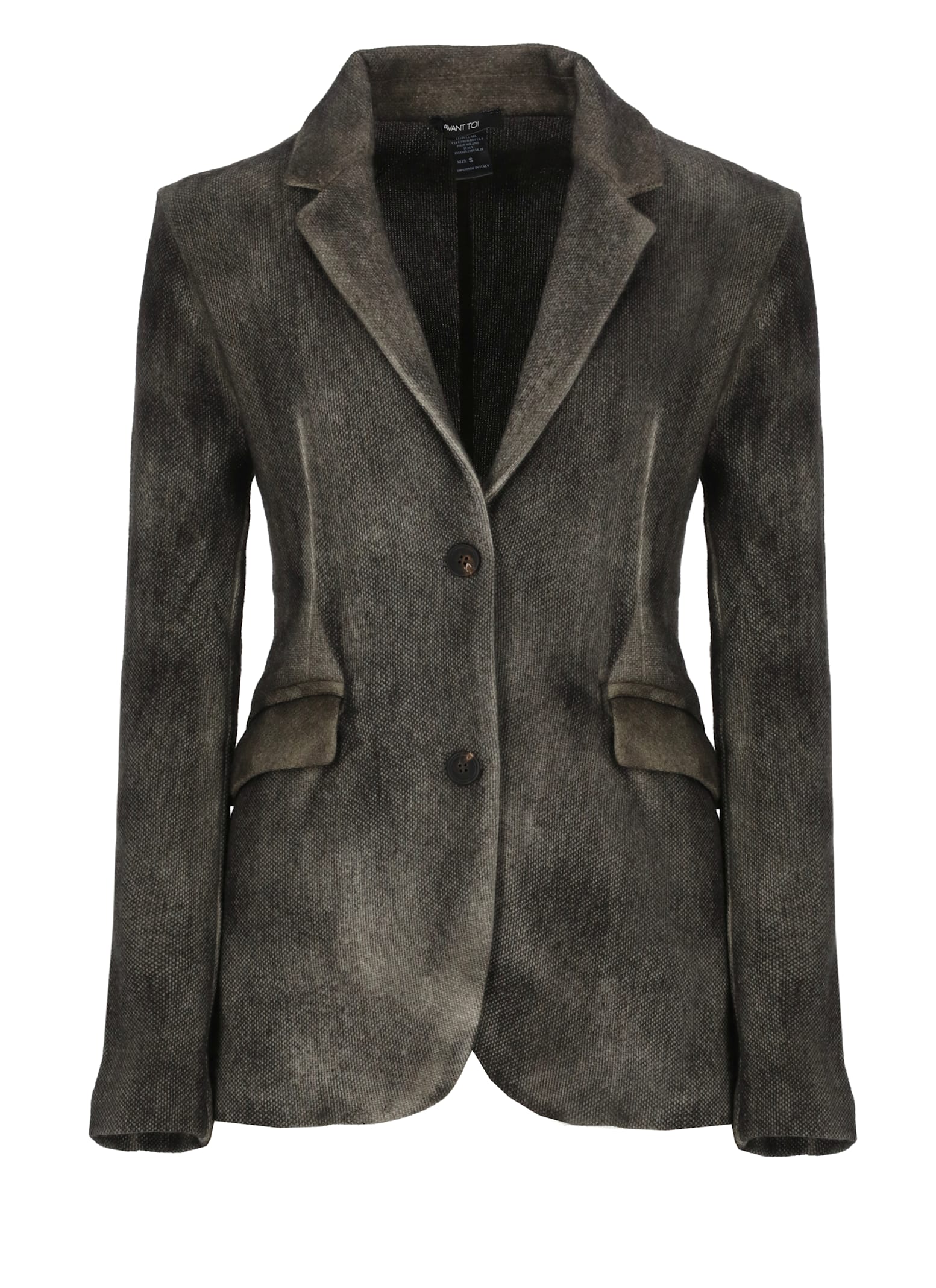 Avant Toi Grey Wool And Cashmere Blazer In Gray
